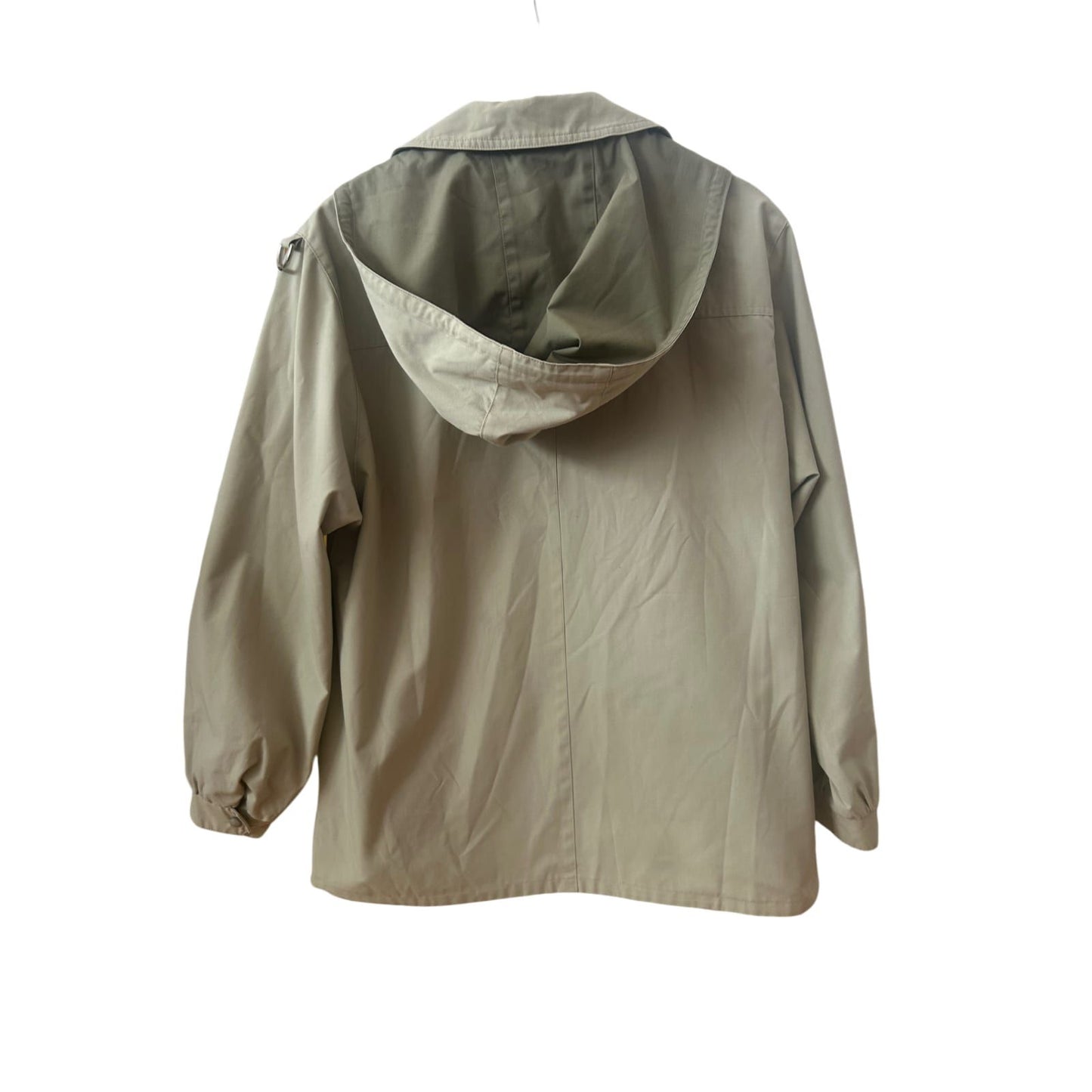 Adler Vintage Jacke Beige Damen Gr 42 Übergangsjacke Abnehmbare Kapuze
