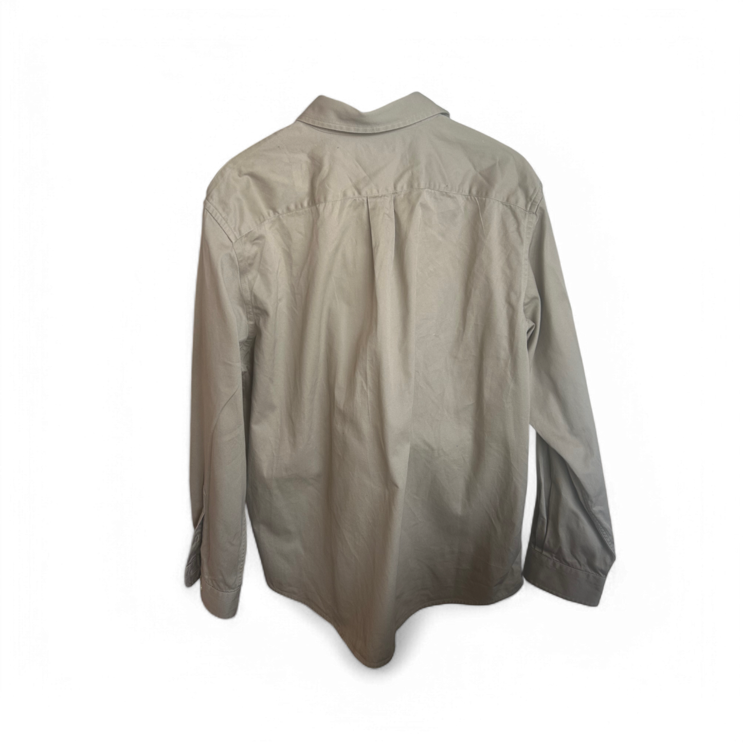 👔 Lands' End Herrenhemd XL – Beige - Freizeit & Outdoor 👔