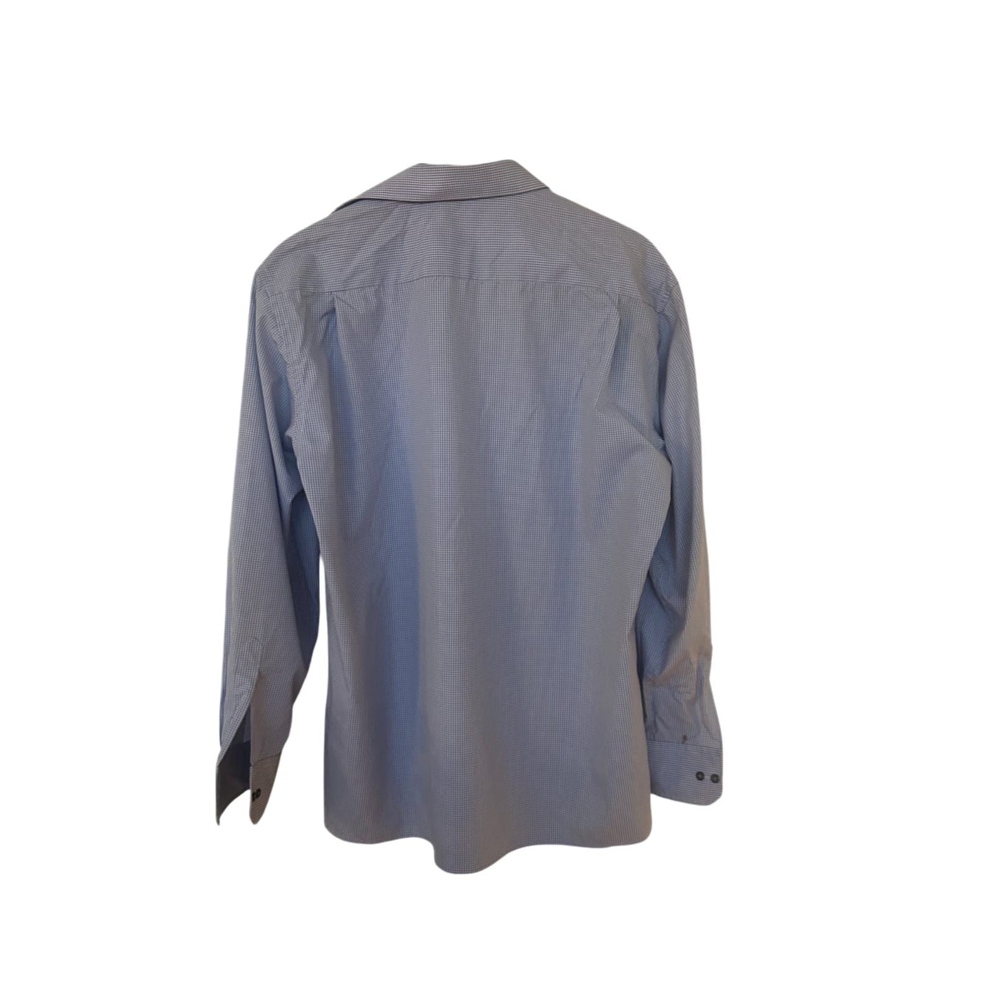 đ Eterna Herrenhemd L â Comfort Fit â Hellblau Kariert â 100 % Baumwolle đ