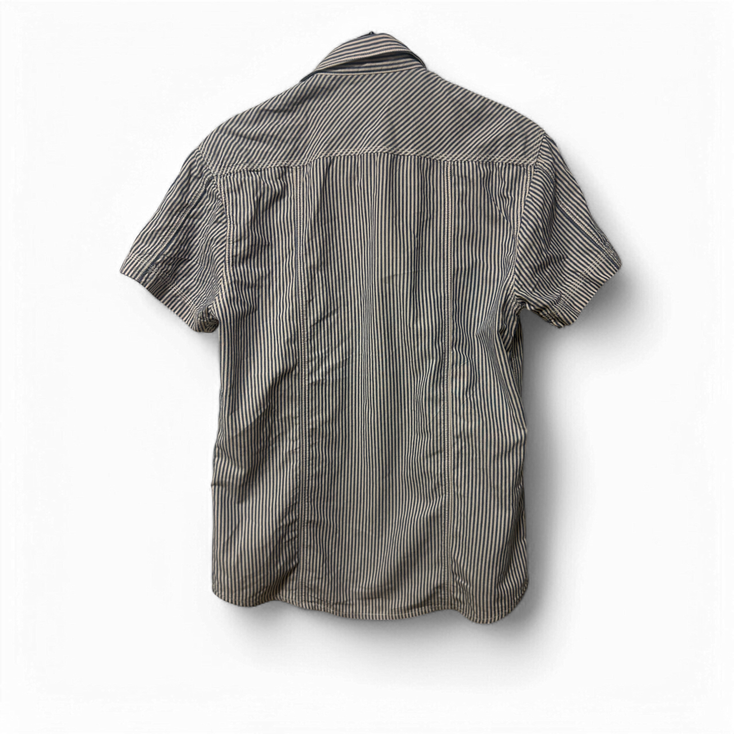 🕶️ Jack & Jones Vintage Hemd M – Kurzarm – Gestreift 🌿