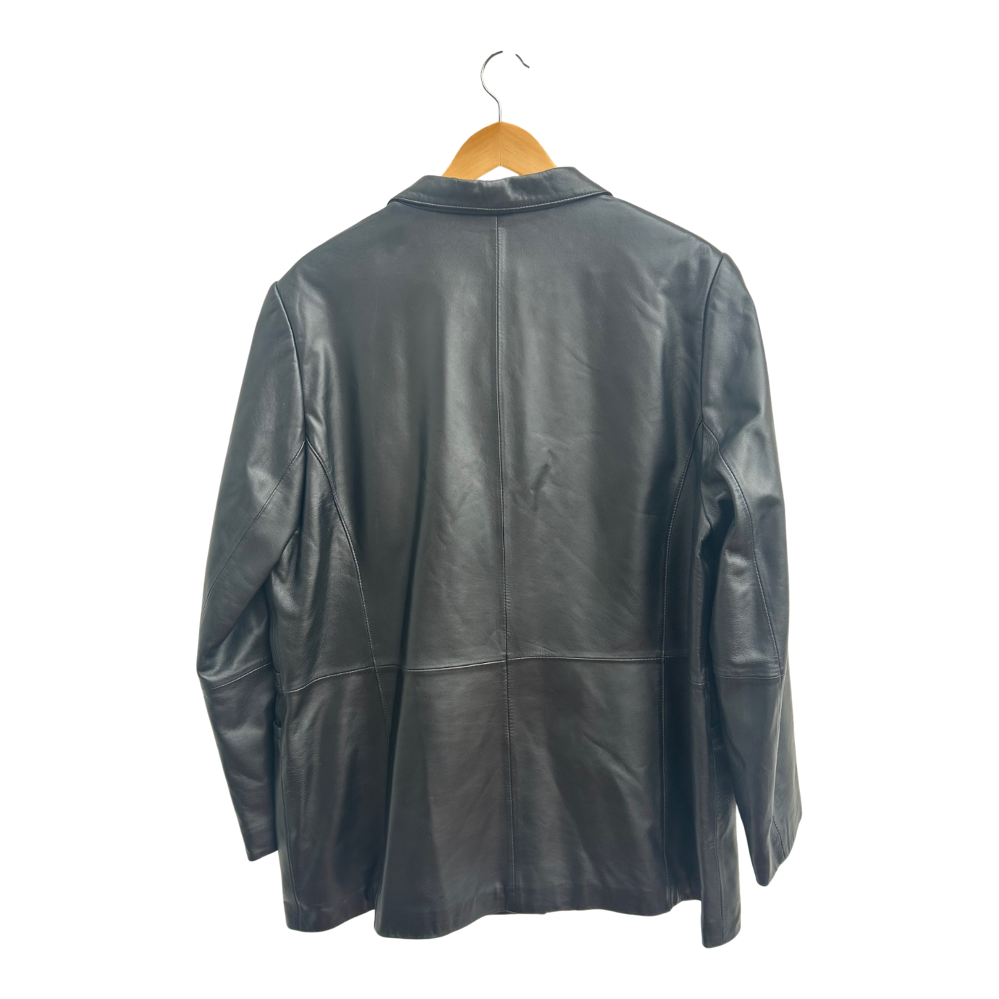 Lederjacke Schwarz Damen Gr 46 Echtleder Elegant Klassisch Pure Panda Vintage