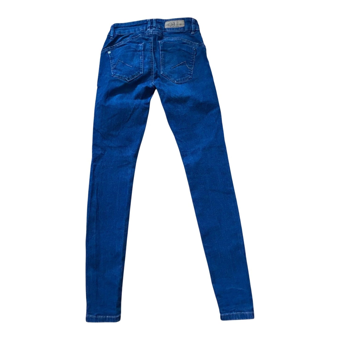 C&A Jeans Damen Gr 34 Super Skinny Push Up Blau Stretch Figurformend