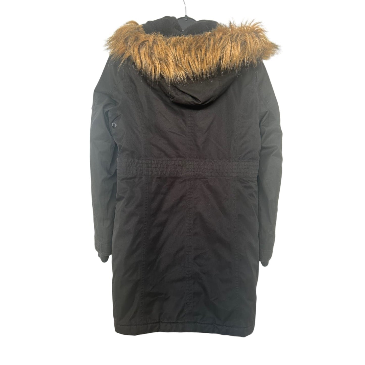 Raintex Mädchen Jacke Gr 146 Schwarz Kapuze Übergangsjacke Outdoor Windbreaker