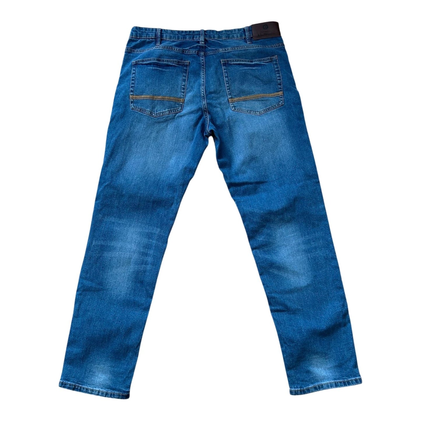Ben Sherman Jeans Herren gerade geschnitten Blau Denim W40 Straight Fit