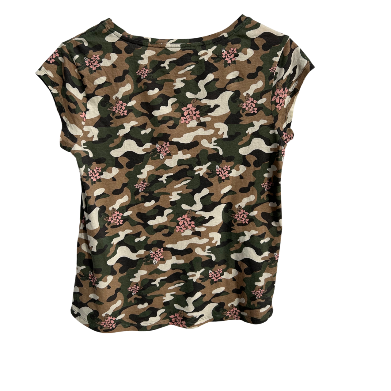 Clockhouse T Shirt Damen Gr S Camouflage Blumen Muster Baumwolle Kurzarm Sommer