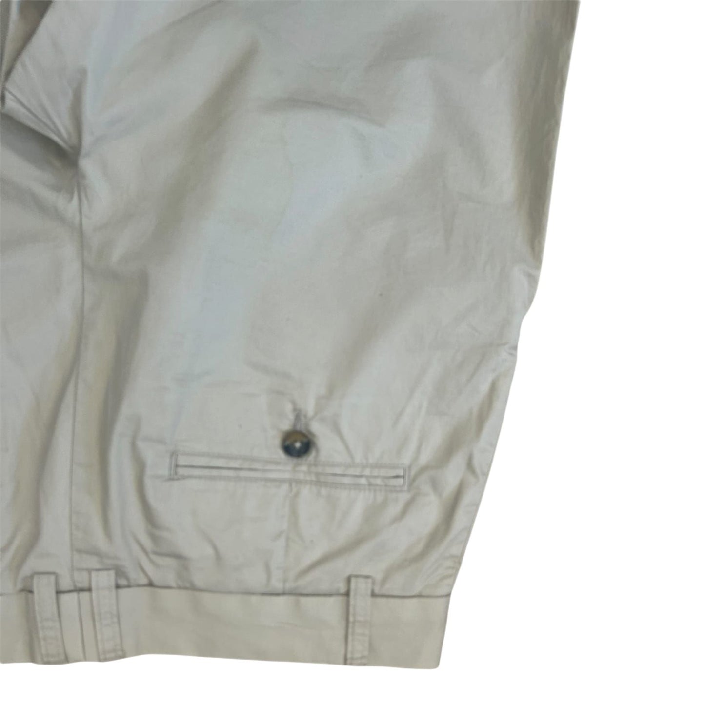 H&M Herren Cargo Shorts Bermuda Gr 46 Beige Baumwolle Sommer Freizeit