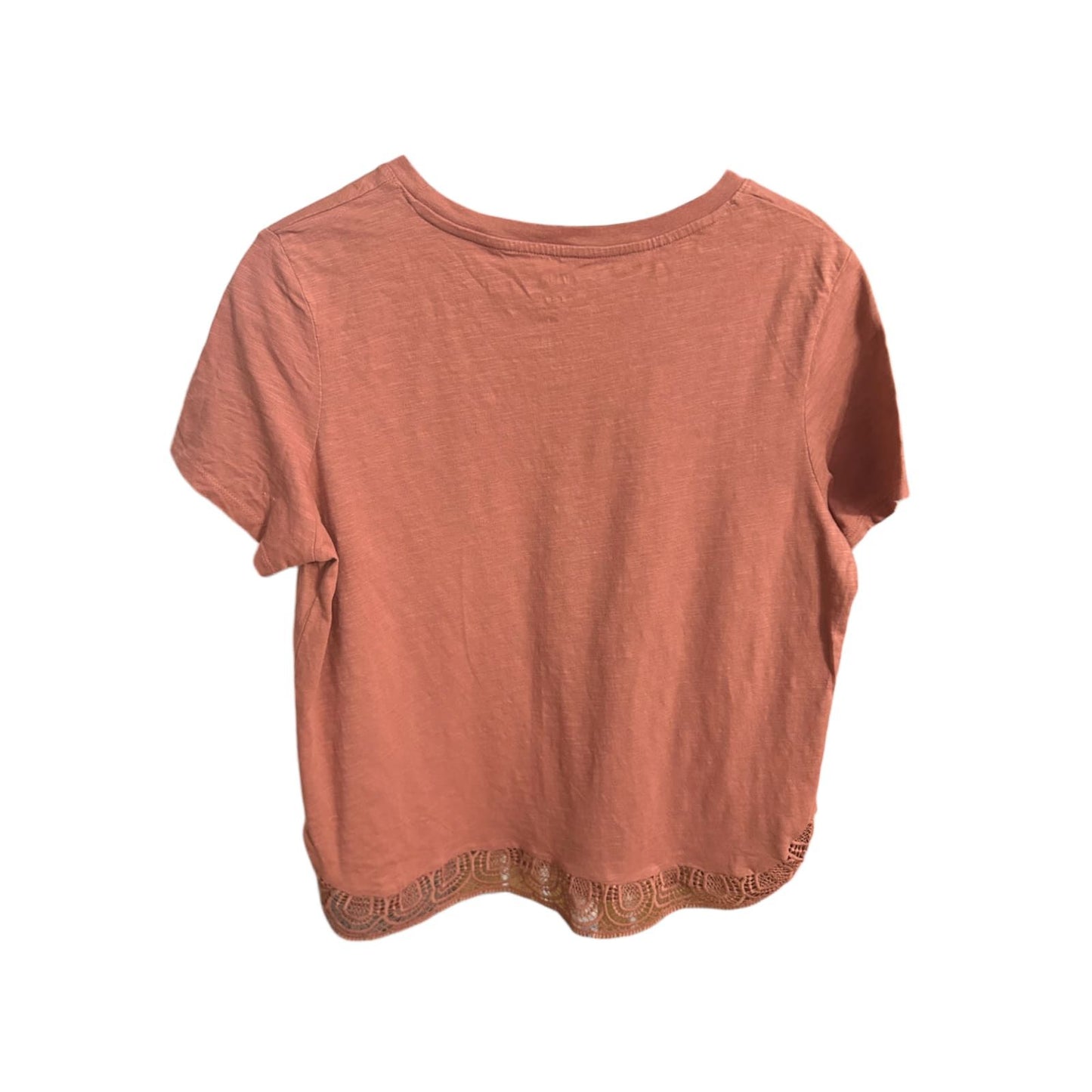 🌸 KIABI T-Shirt Damen L Rosa – Häkelspitze Saum – Top Zustand 🌸