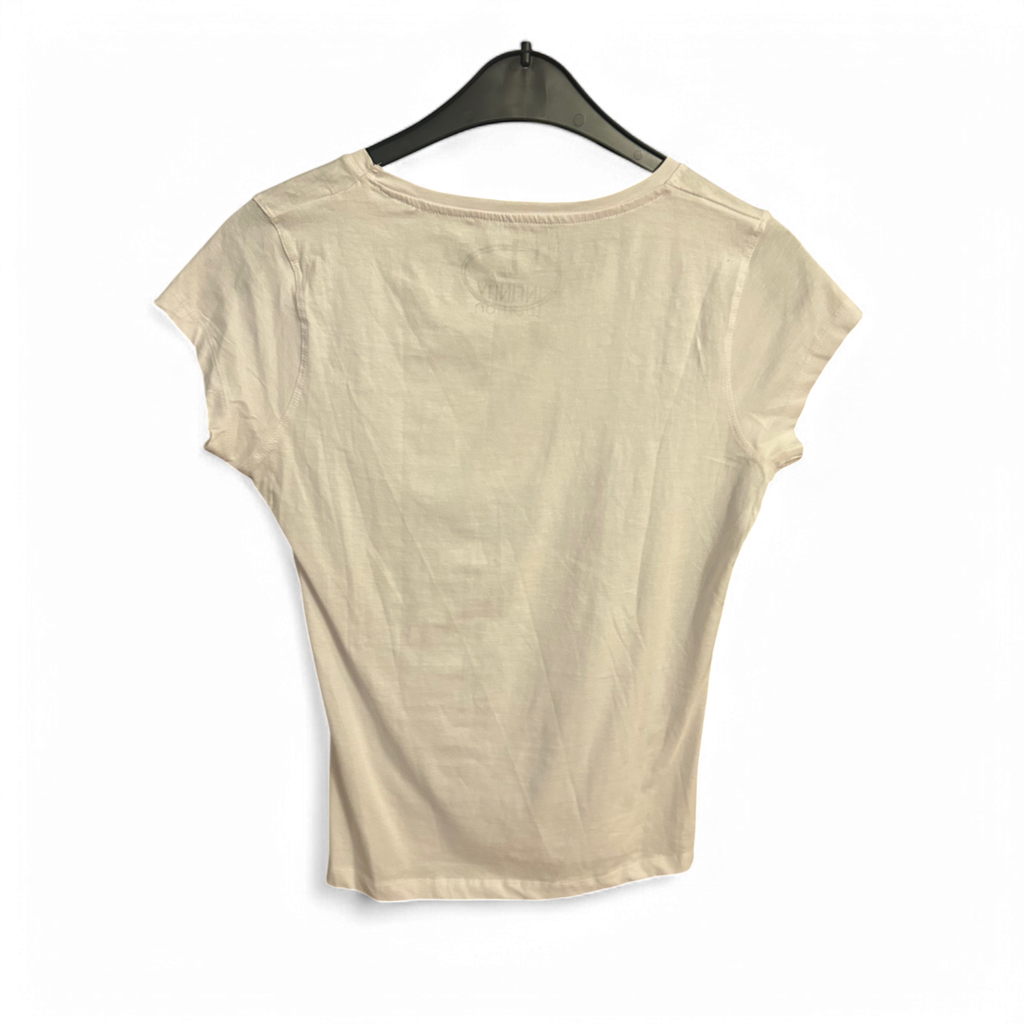 🛍️ Infinity Shirt Damen L Weiß – „Shopping Queen“ 👑