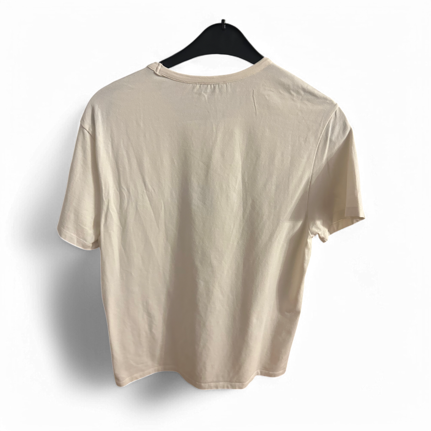 👑 VERSACE JEANS T-Shirt L – Weiß & Logo-Print ✨