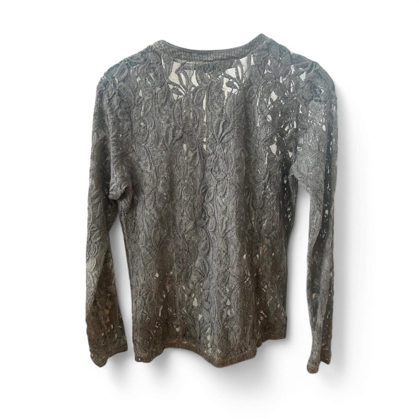 Amy Vermont Cardigan Damen Gr 36 Grau Spitze Pailletten Elegant Feine Jacke