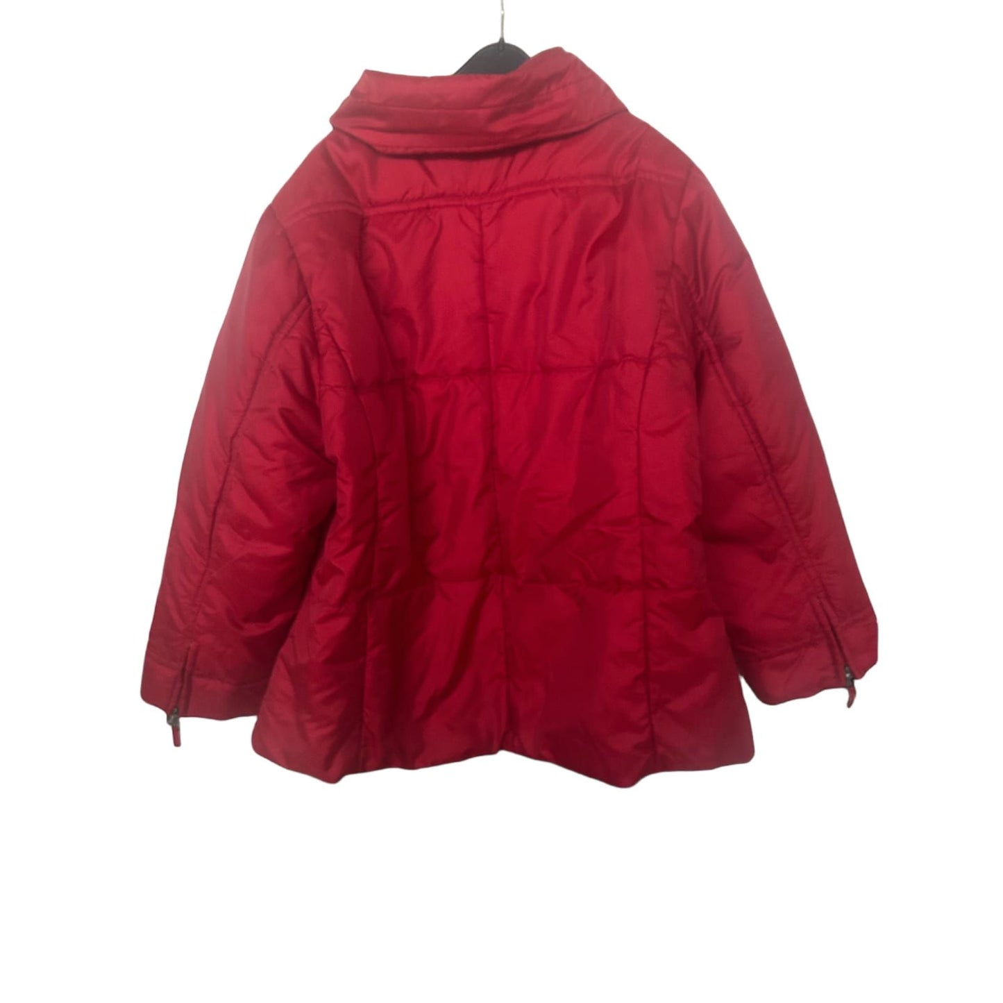Gina Laura Jacke Damen Rot XL XXL Steppjacke Steppoptik Winter Elegant Warm