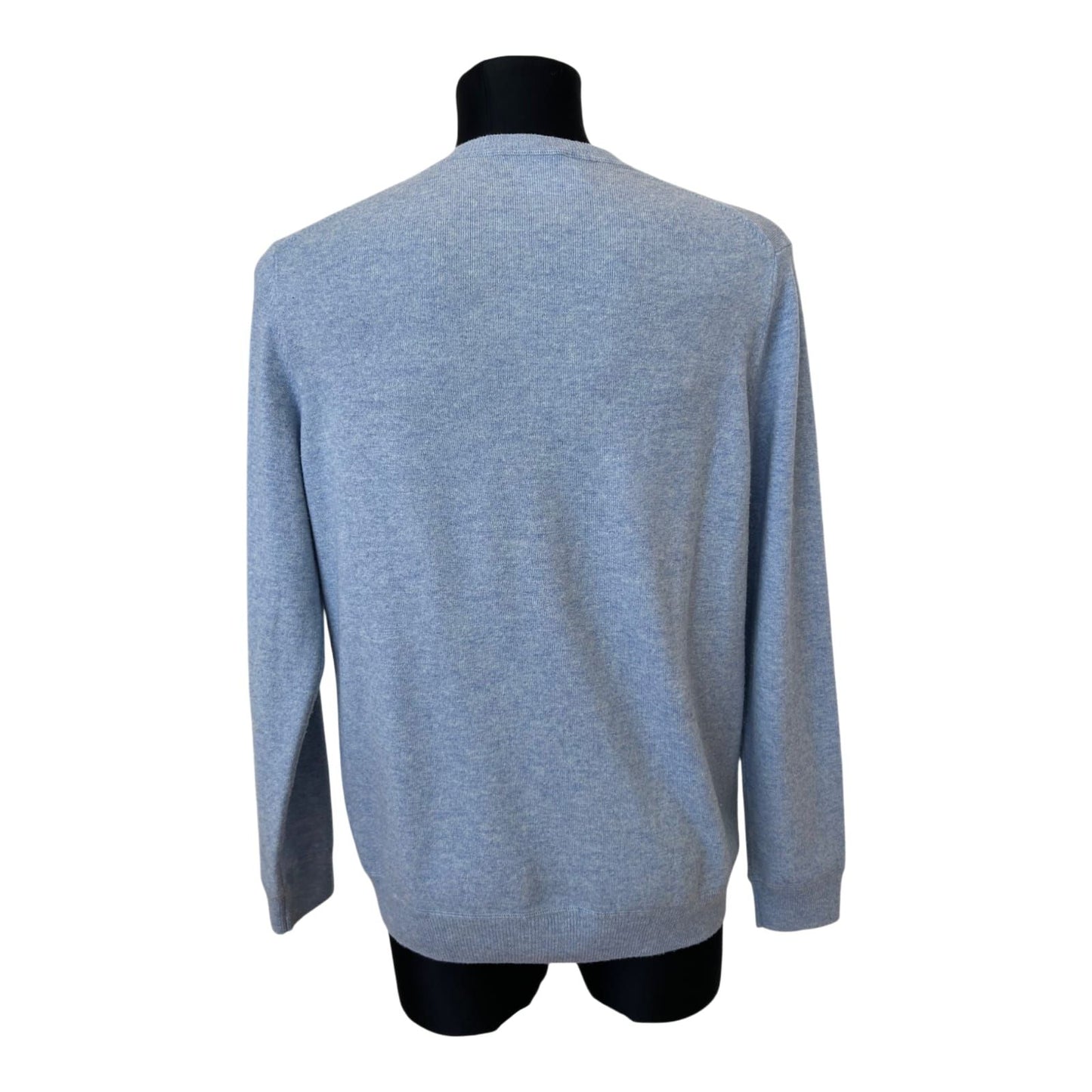 Charles Tyrwhitt Pullover Herren Gr L Hellblau Kaschmir Wolle Rundhals