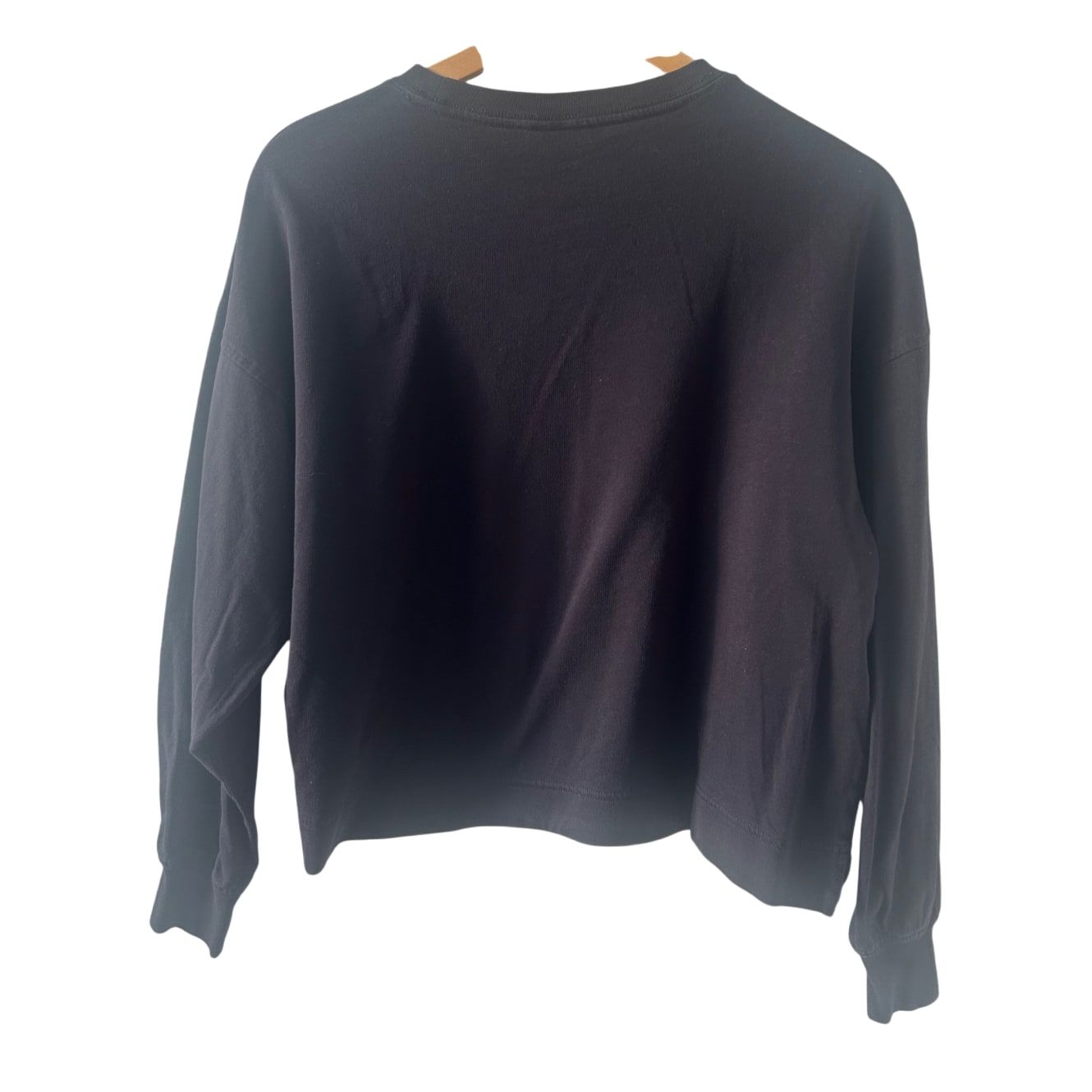 Other Stories Sweatshirt Damen Hollywood Print Schwarz Gr 36 Crop Style Baumwolle