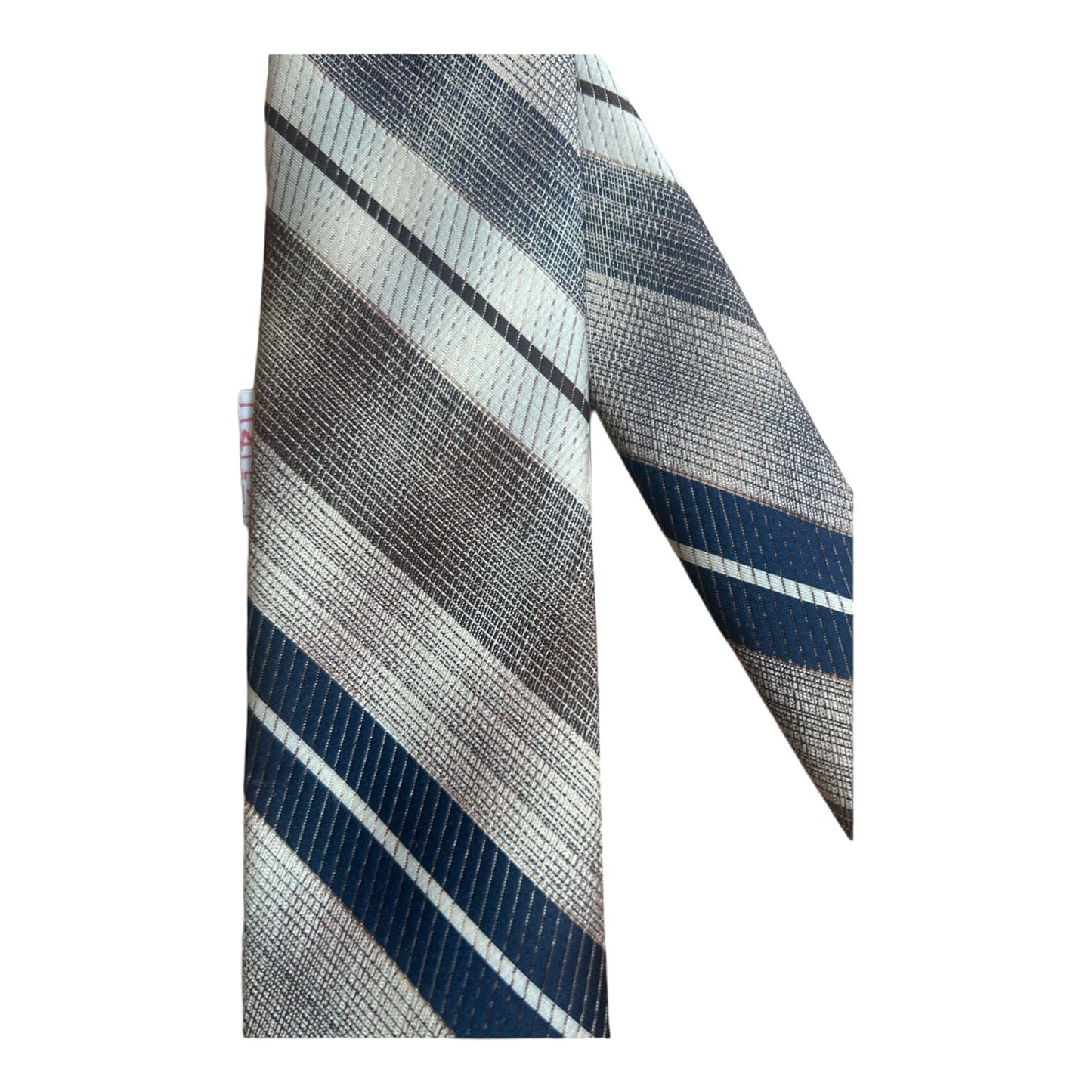 BALDAWI Braune Krawatte Mit Streifenmuster - Pflegeleichtes Polyester Stilvoll