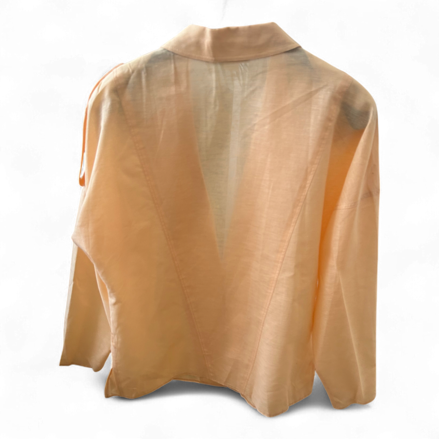 Madeleine Jacke 38 Orange – Vintage 80er – Baumwolle Leinen – Elegant Retro