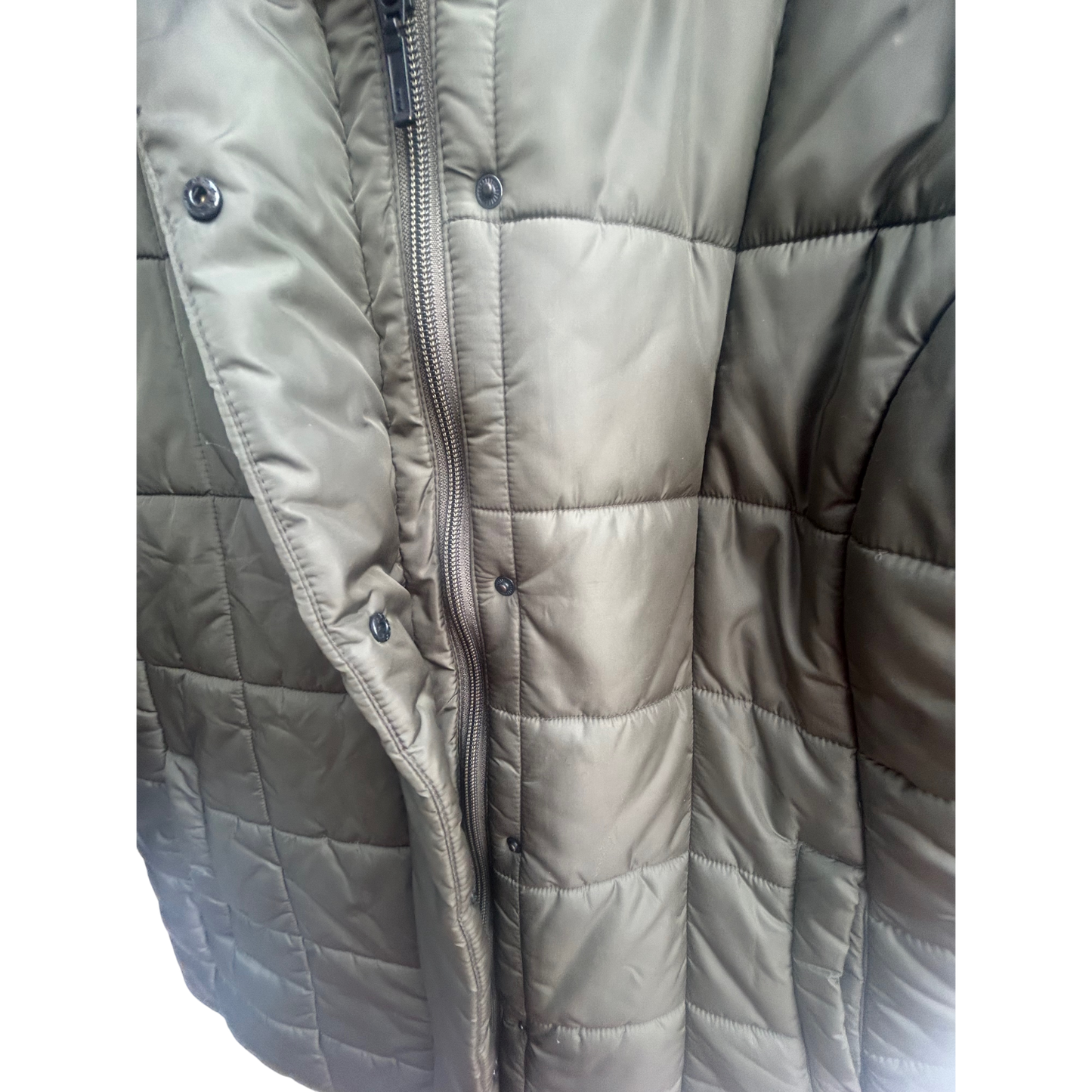 H&M Steppjacke Damen Größe L Oliv Leichte Winterjacke Warm Gesteppt
