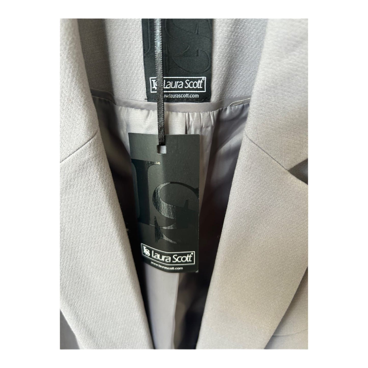 Laura Scott Damen Blazer Gr 46 Grau Neu mit Etikett Reverskragen Business Look