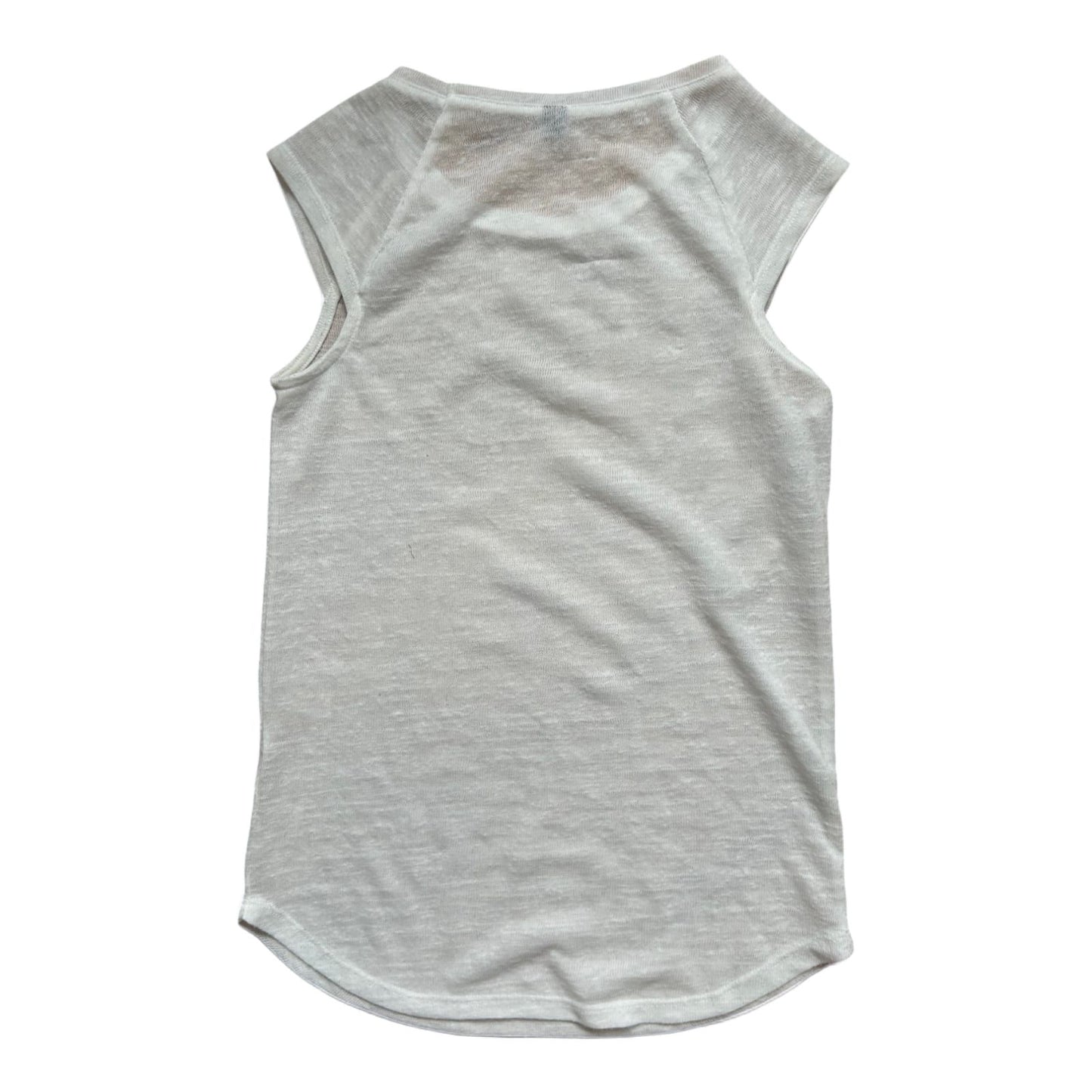 Pimkie Damen Top Weiß Gr S Locker Transparent Freizeit Sommer