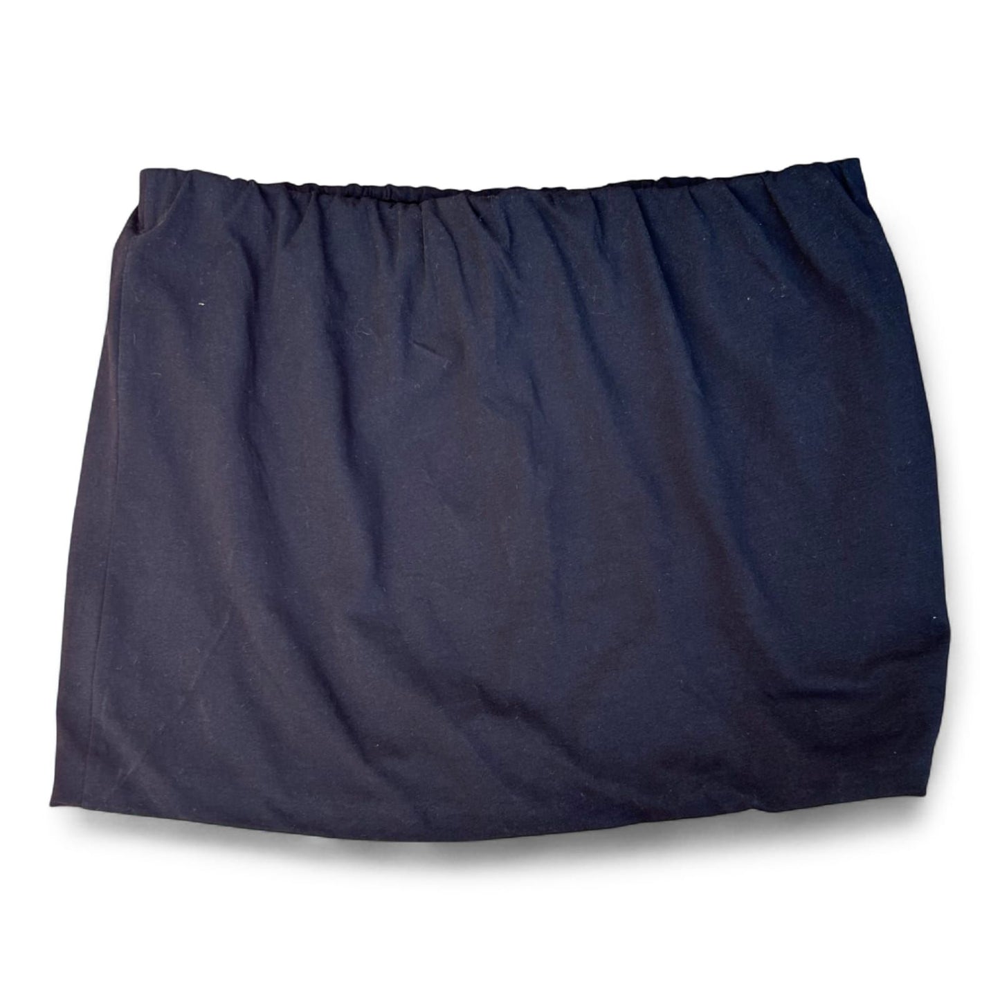 Ulla Popken Minirock Damen Schwarz Gr 46 Baumwollmix Stretch Bundweite 43 cm