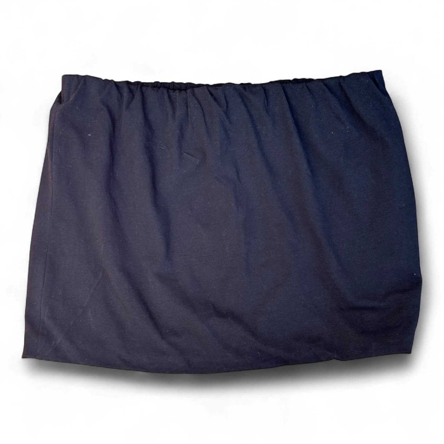 Ulla Popken Minirock Damen Schwarz Gr 46 Baumwollmix Stretch Bundweite 43 cm