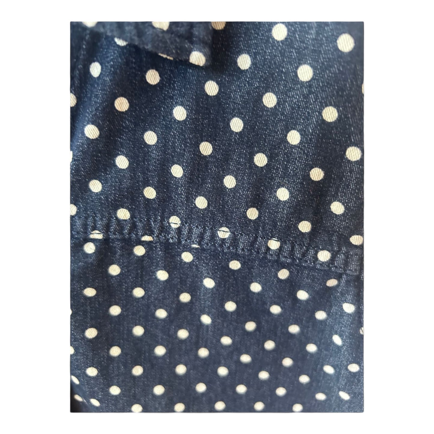 Escada Sport Weste Gr 38 Made in Italy Blau Punkte Baumwollmix Sommer Elegant