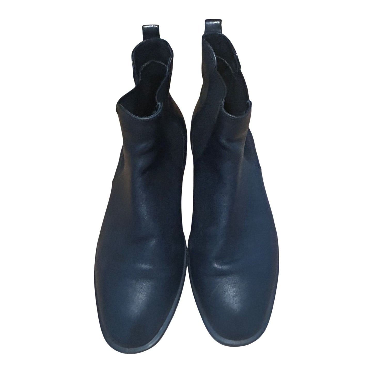 Ecco Stiefeletten Damen Schuhe Gr 39 Schwarz Leder Chelsea Gummizug Portugal