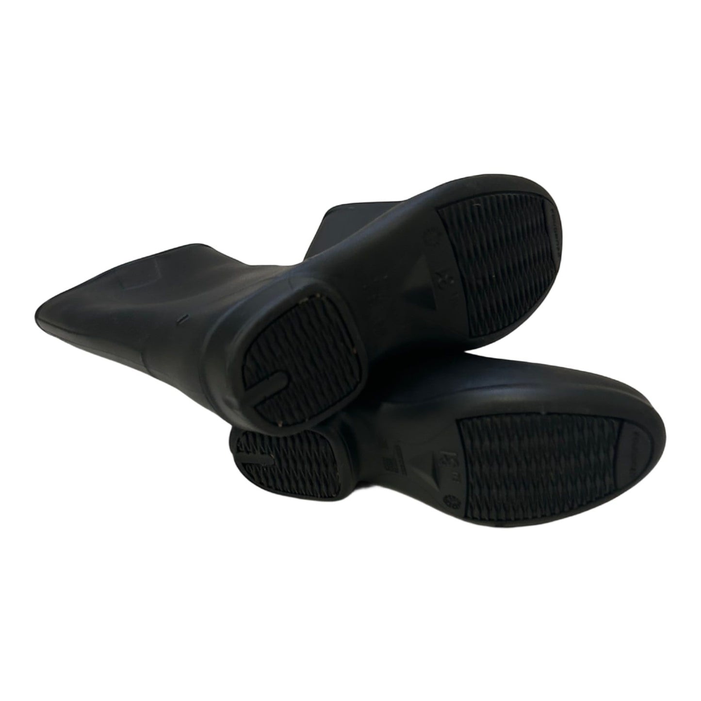 Gummistiefel Schwarz Gr 31 Kniehoch Reitstil Hochwertig Wasserdicht Unisex*