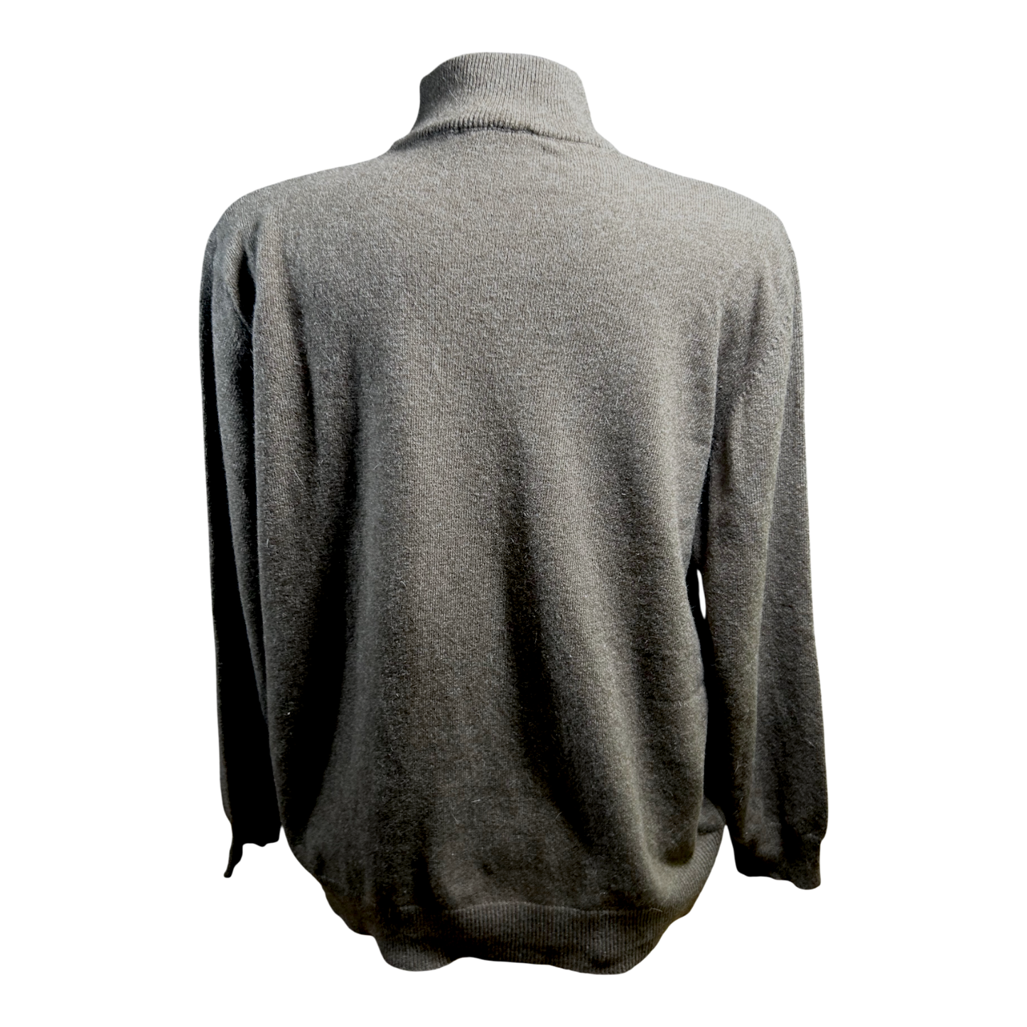 Marco Pecci Rollkragenpullover Damen Strickpullover Braun 3XL Wolle Angora Elegant