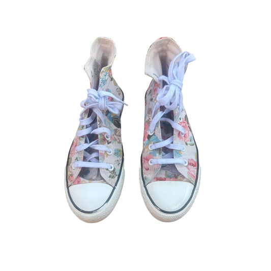 1994 High Top Sneaker Blumen Gr. 38 Floral Schuhe Retro Look Stoffschuhe