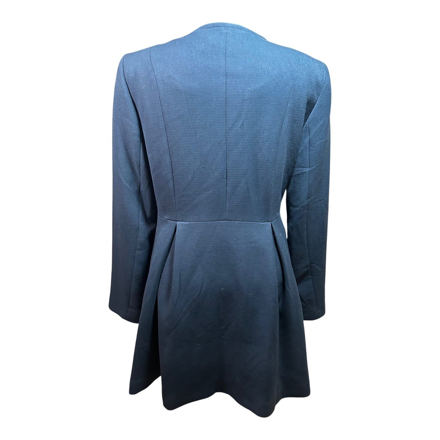Orsay Damen Mantel Gr 40 Blau Elegant Klassisch Asymetrisch Schick