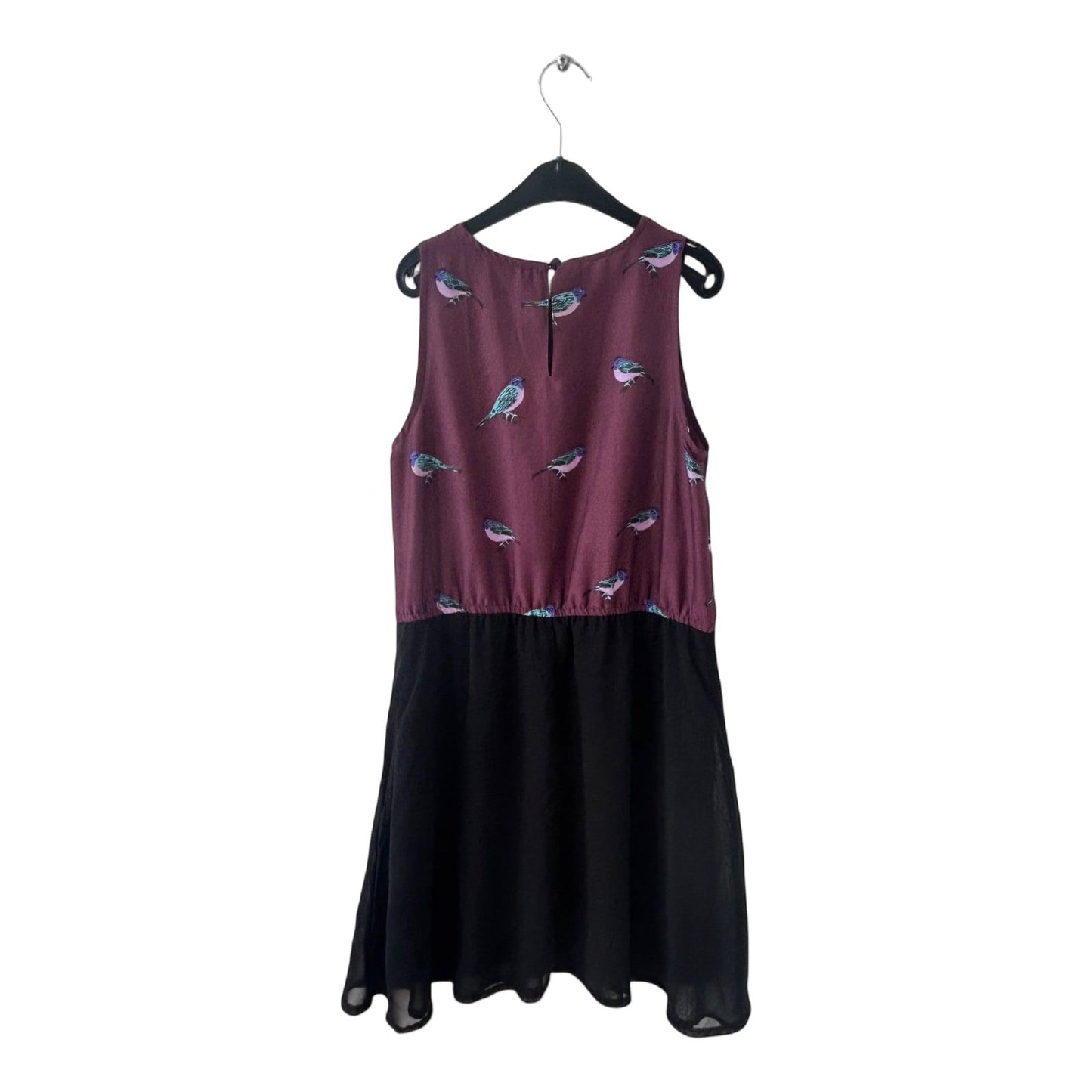 Atmosphere Kleid Damen Dress Damenkleid Gr. 34 Bordeaux Print Chiffon Look Neu