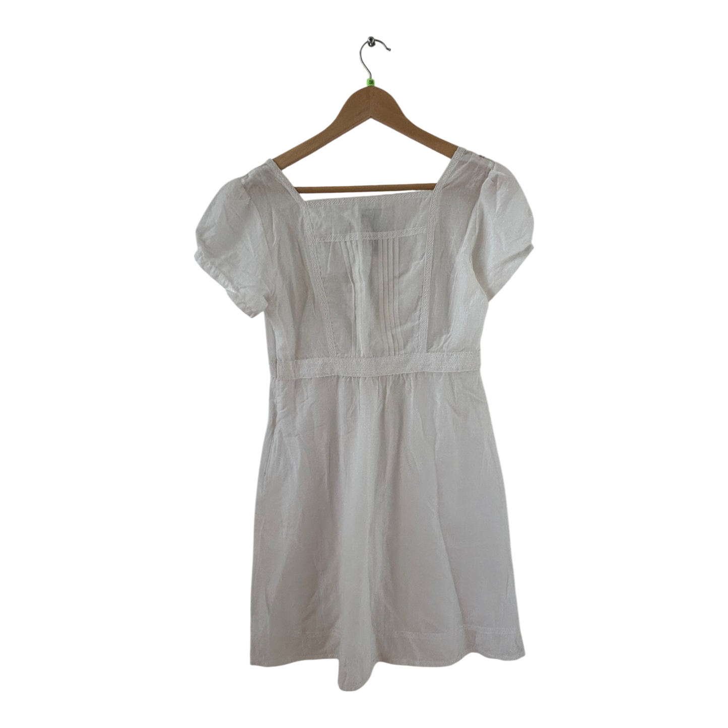 Vero Moda Kleid Damen Dress Damenkleid Gr. 38 Weiß Kurzarm Empire Sommer Neu