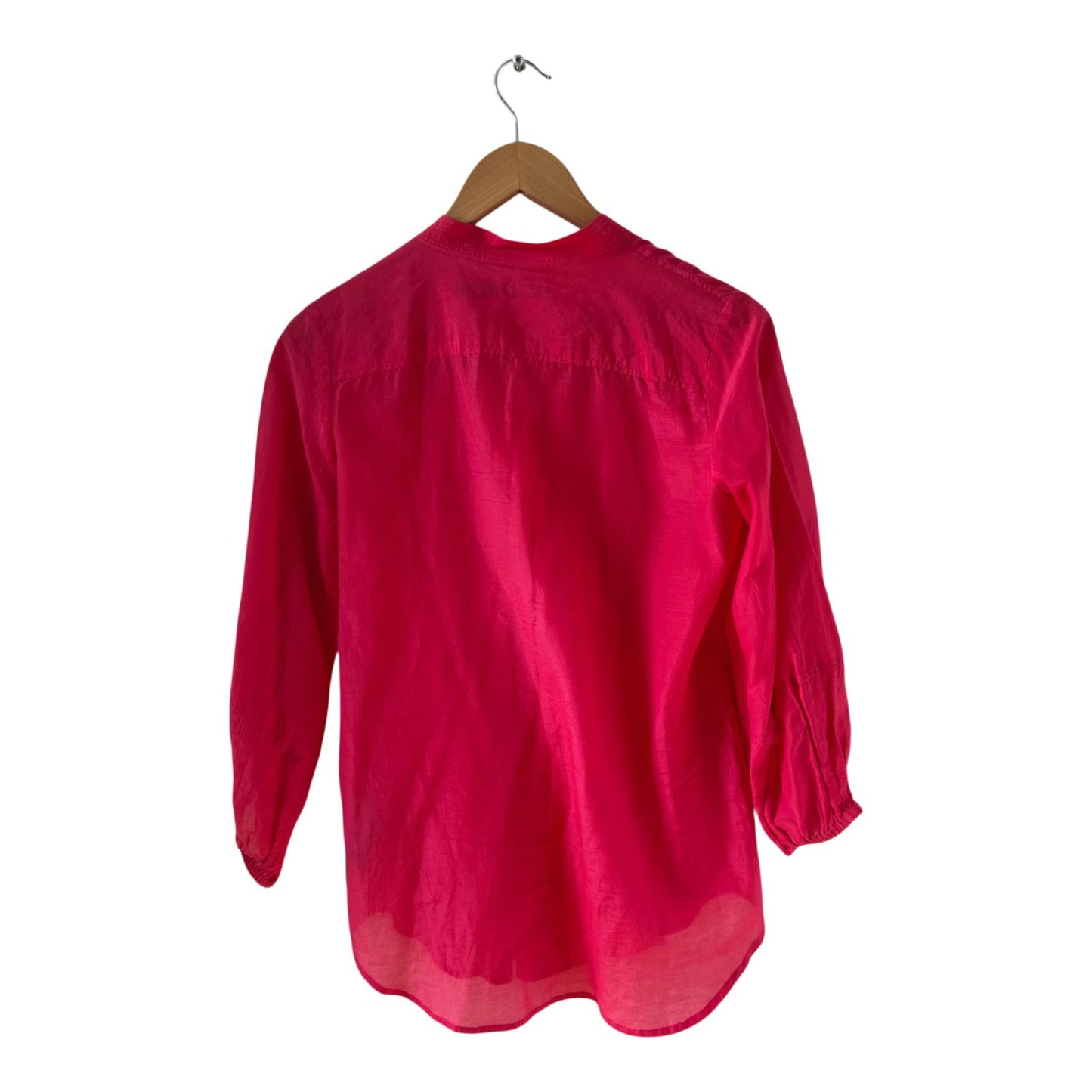 Ralph Lauren Bluse S pink Tunika Sommer elegant Seide Baumwolle 3/4 Arm leicht