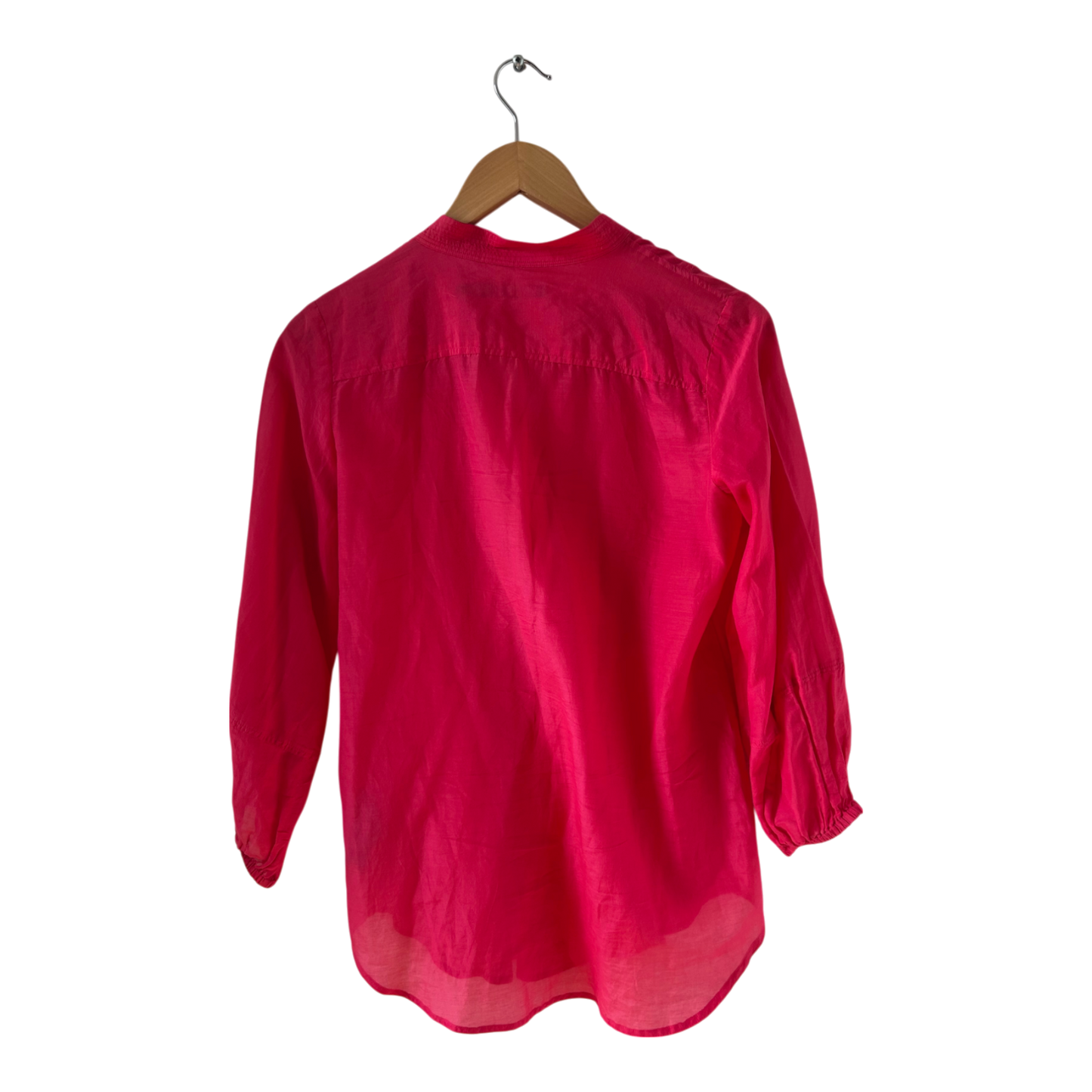 Ralph Lauren Bluse S pink Tunika Sommer elegant Seide Baumwolle 3/4 Arm leicht