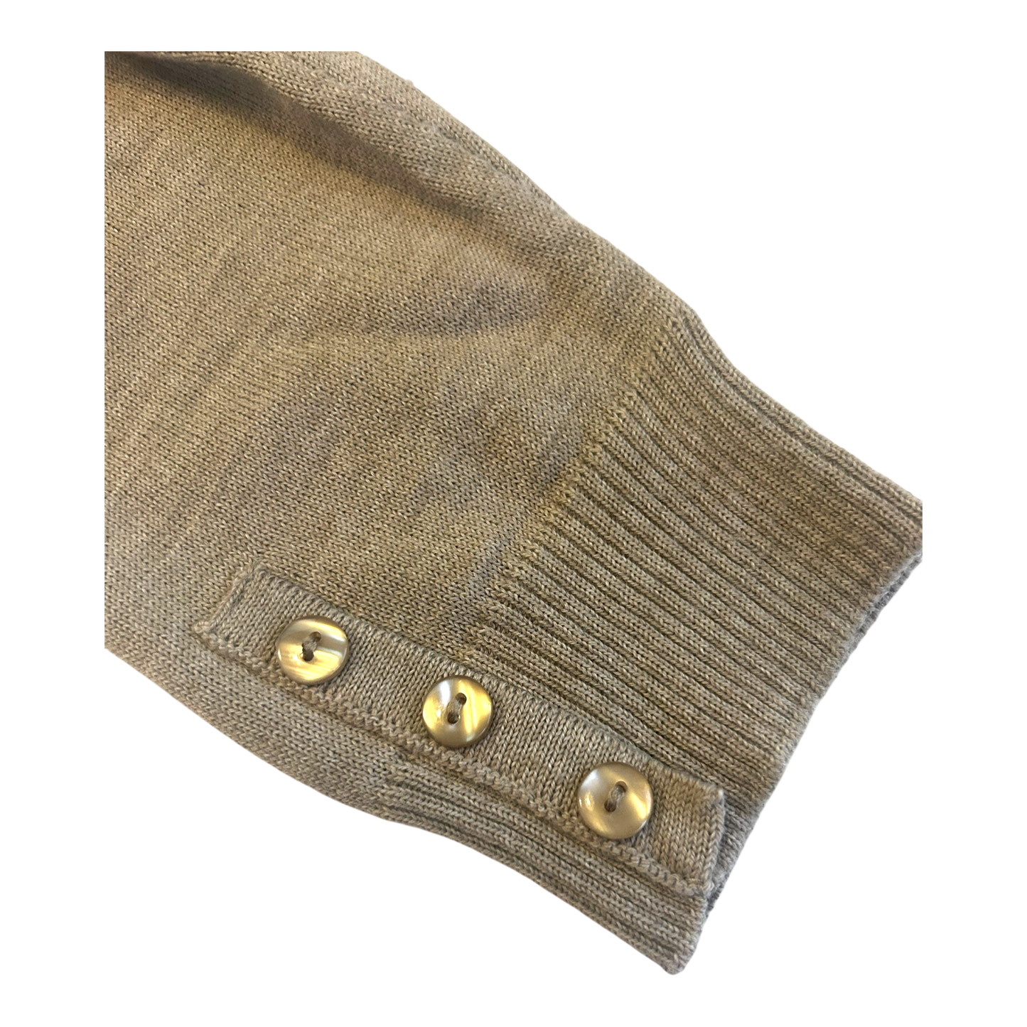 Damen Pullover Sixth Sense Größe S Beige Merinowolle Stehkragen Klassisch