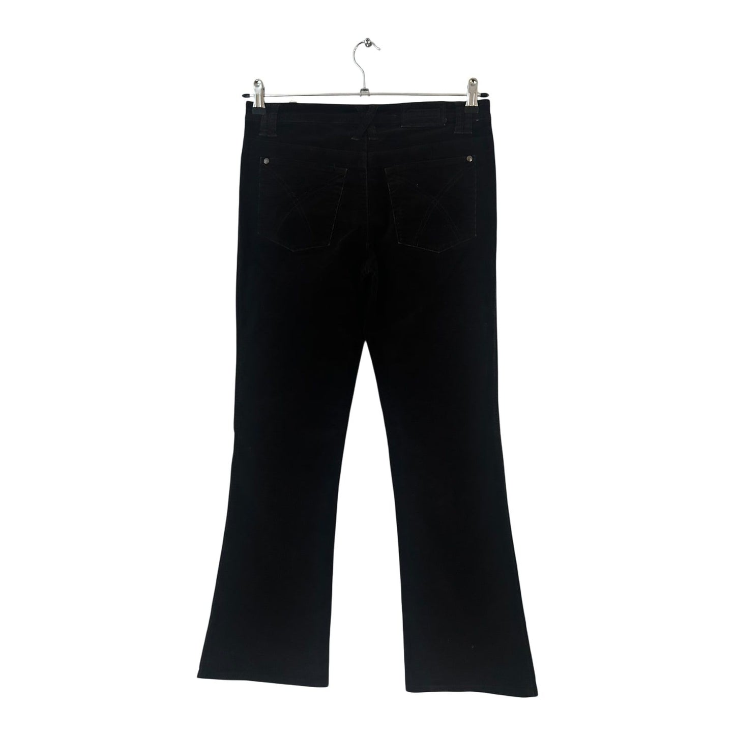 Street One Damen Hose Gr 36 Dunkelbraun Feincord Baumwolle Extralang
