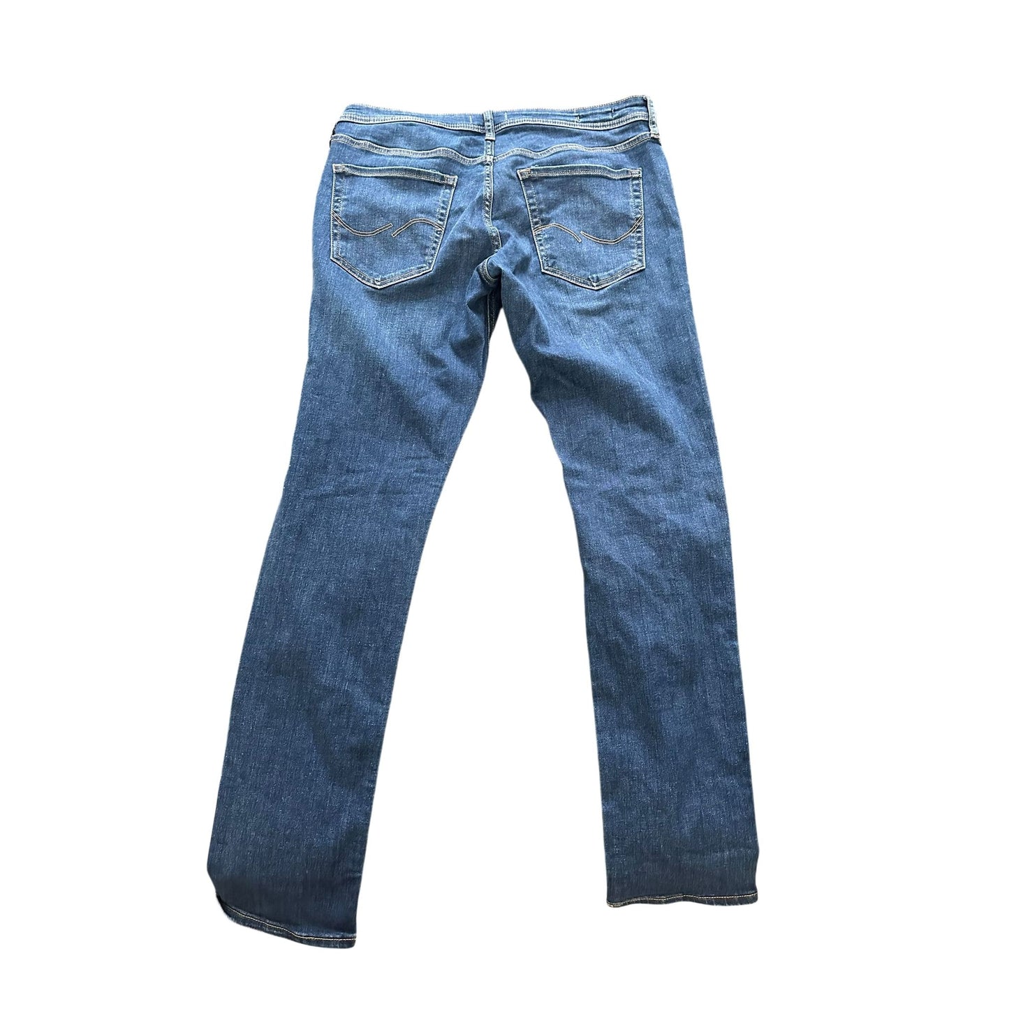 Jack & Jones Damen Jeans W32 L34 Dunkelblau Slim Fit Stretch Denim Modern