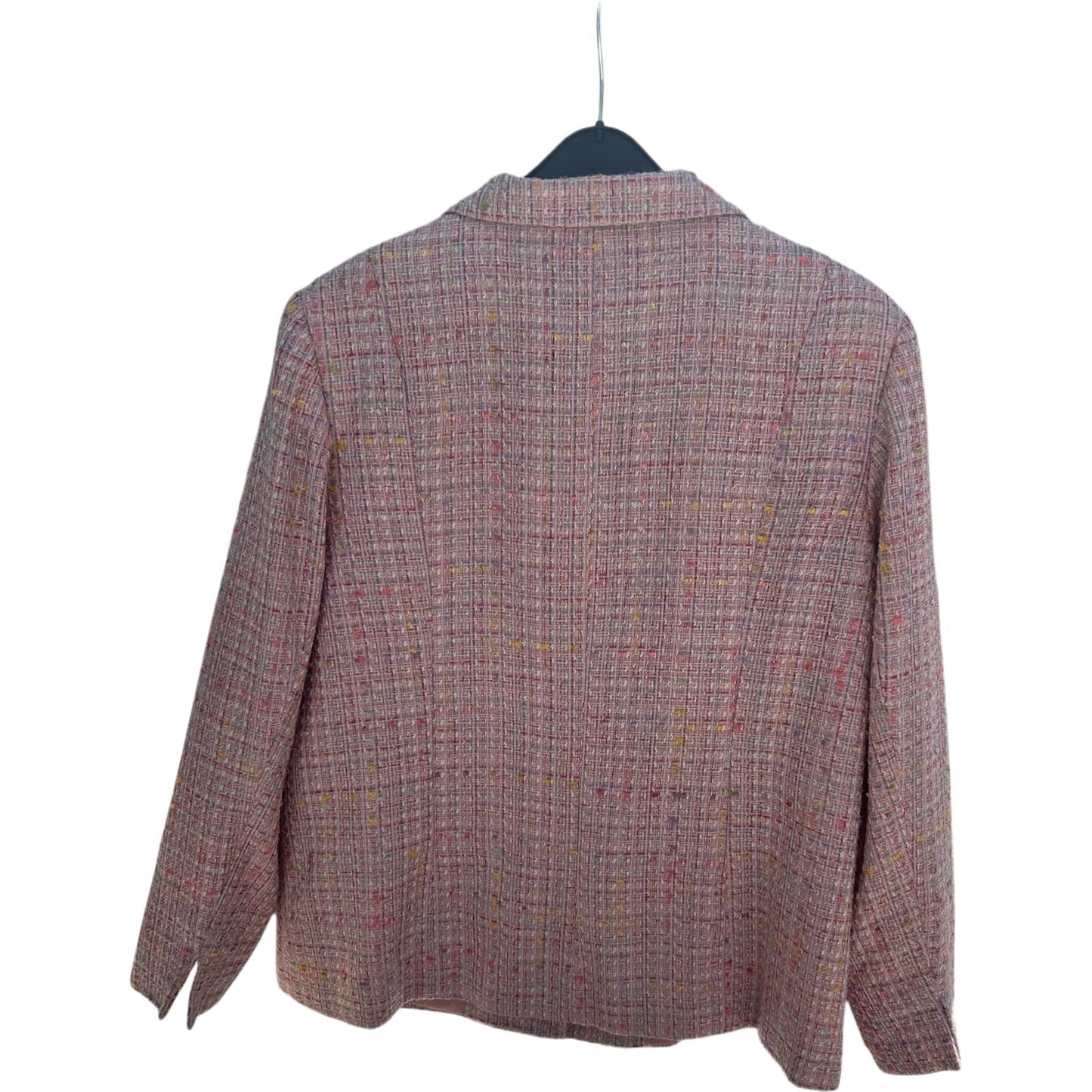 Fashion and Style Blazerjacke Damen Gr 46 Rosa Tweed Vintage Look