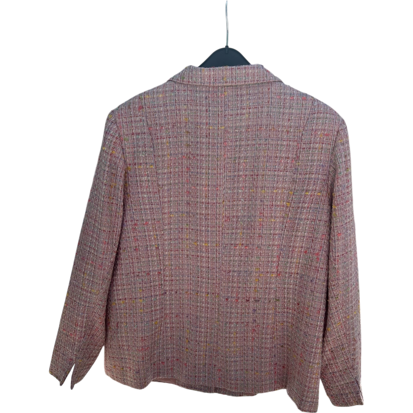 Fashion and Style Blazerjacke Damen Gr 46 Rosa Tweed Vintage Look