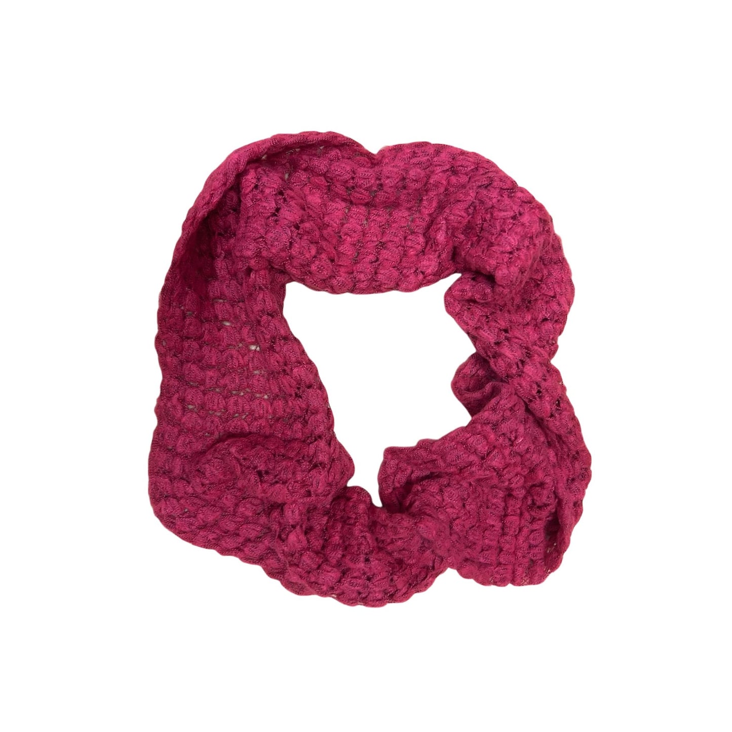 Loop Schal Damen Pink Polyester 25x95 cm Leicht Weich Schick Rundschal Basic