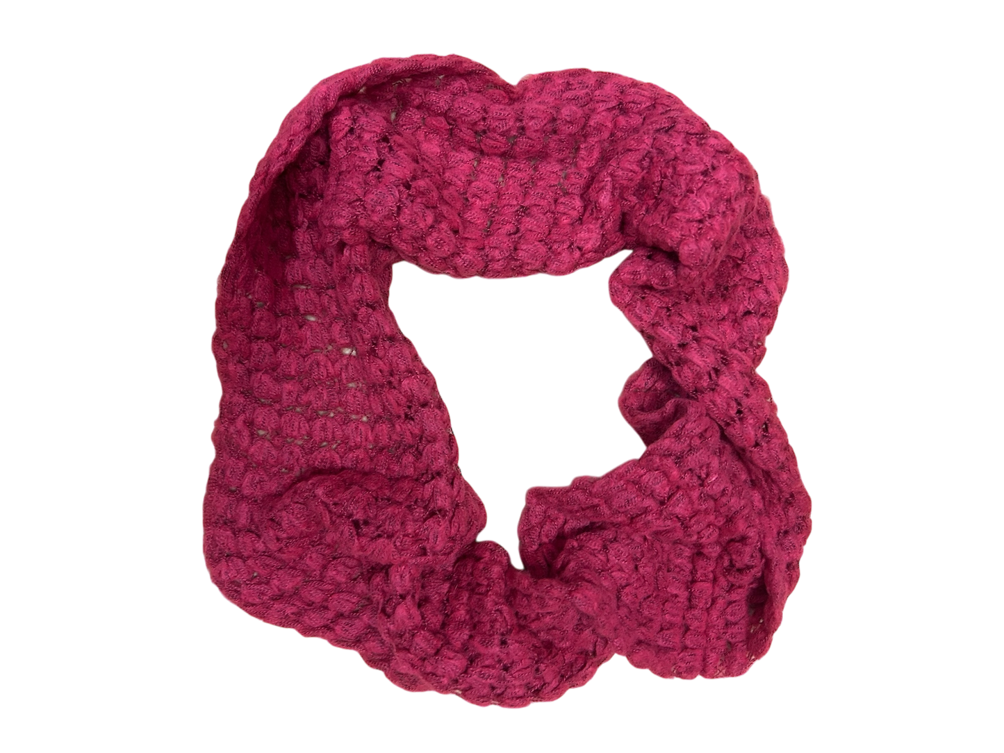 Loop Schal Damen Pink Polyester 25x95 cm Leicht Weich Schick Rundschal Basic