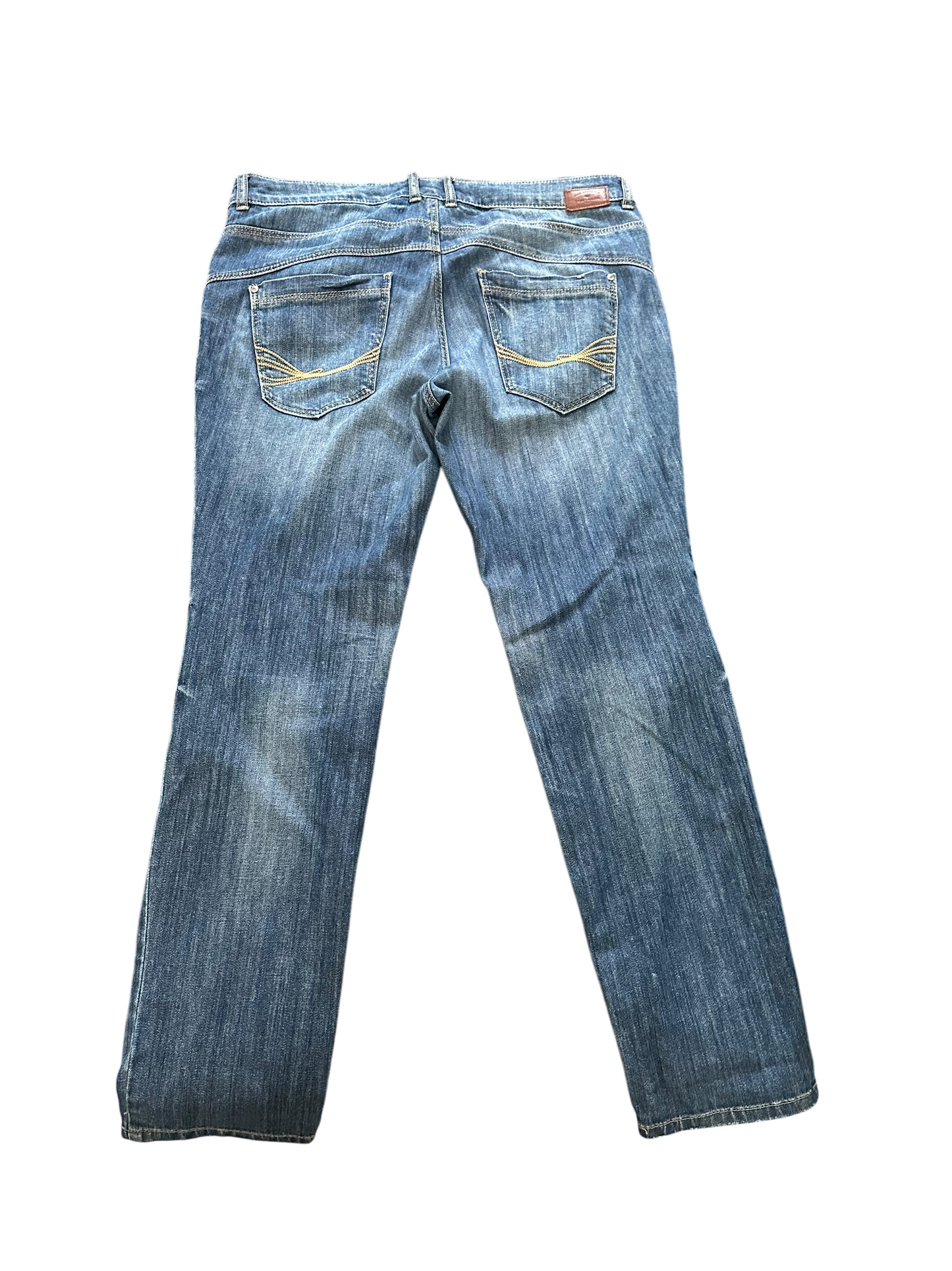 Tom Tailor Damen Jeans Tapered Relax Blau Größe 31/32 Tapered Fit Bequem