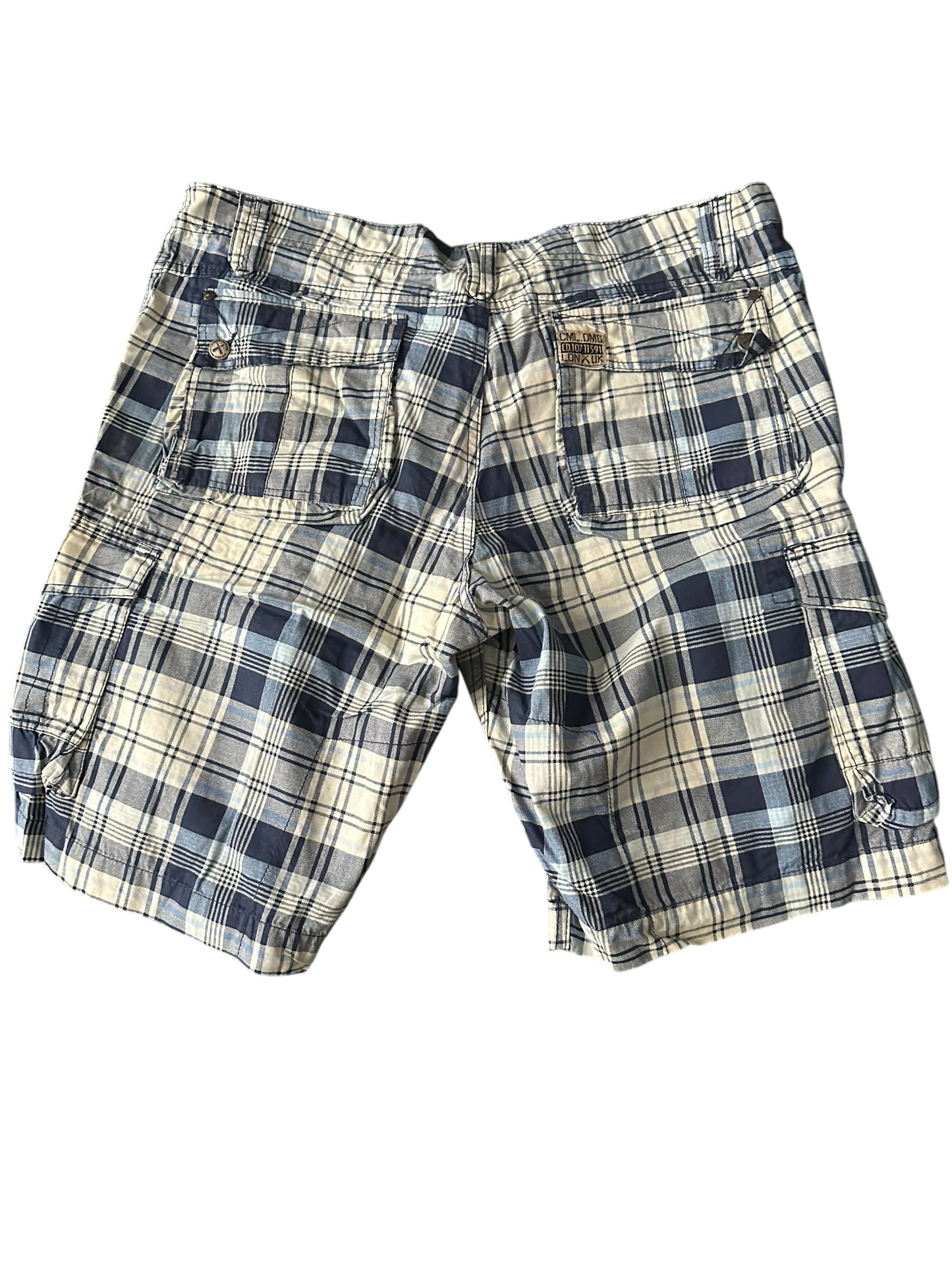 🔵 Criminal Damage Herren-Shorts Hellblau – Gr. XL 🔵