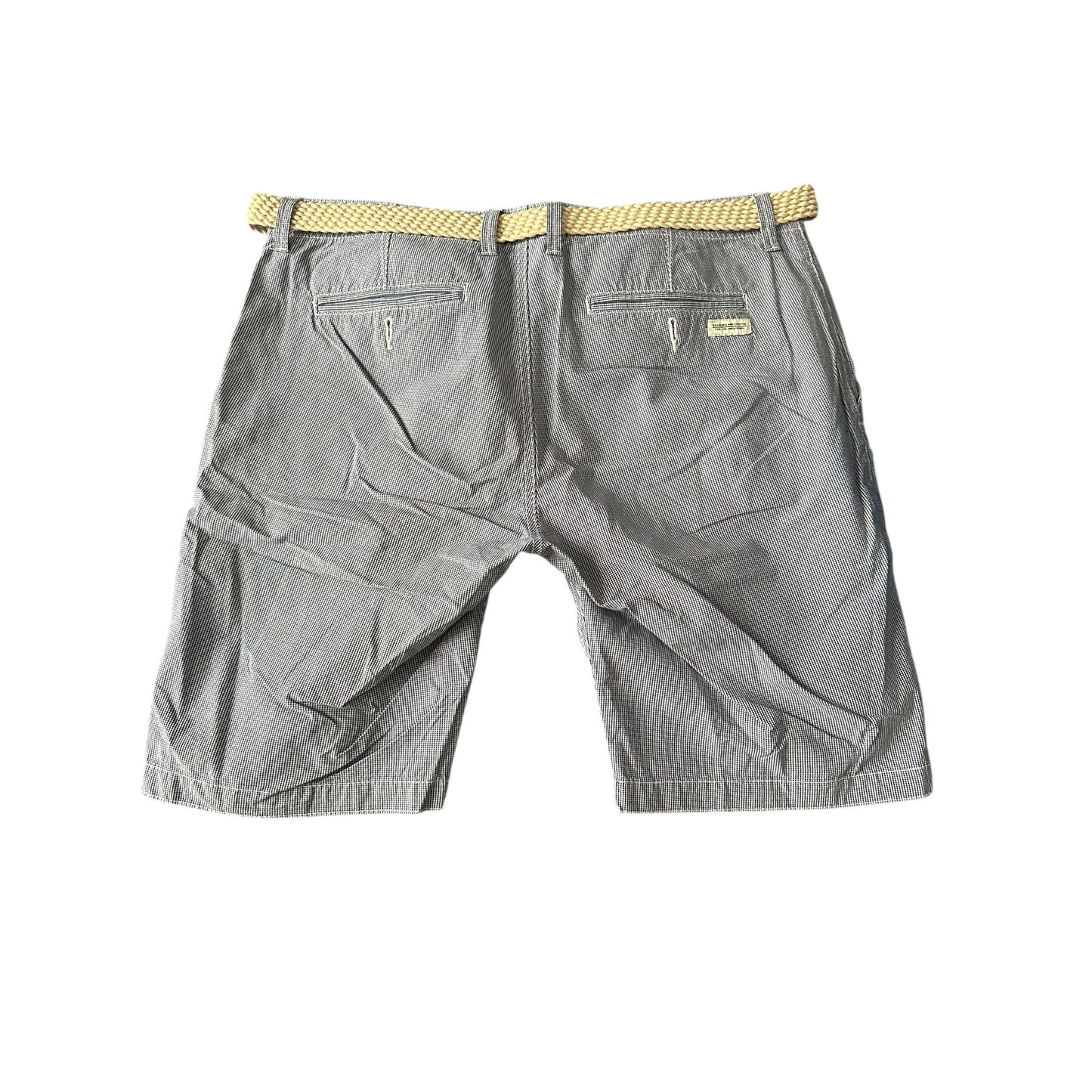 next Herren-Shorts Hellblau Fein Kariert – Gr. 46 (EU) 🩳💙
