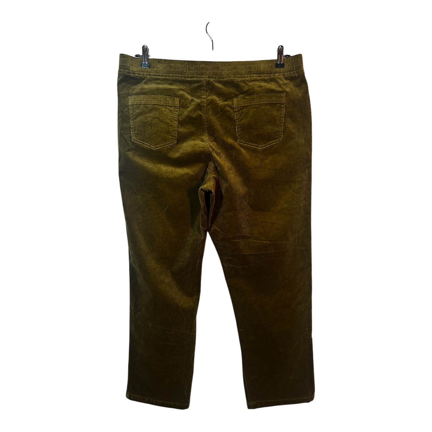 Helena Vera Damen Cordhose Hose Gr 48 Khaki Baumwolle Elasthan Stretch Komfort