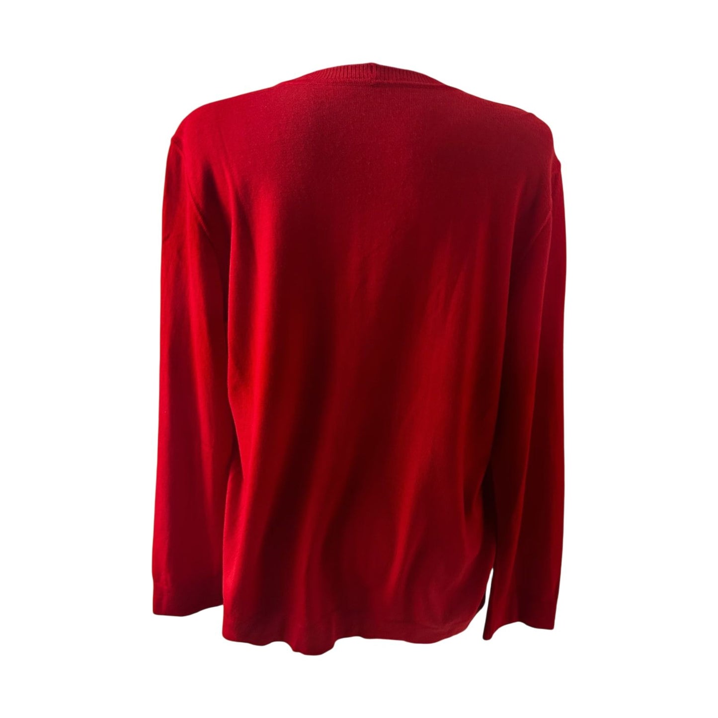 Second Hand Liebe Damen Strickjacke Cardigan Größe XL Rot Hochwertig Elegant