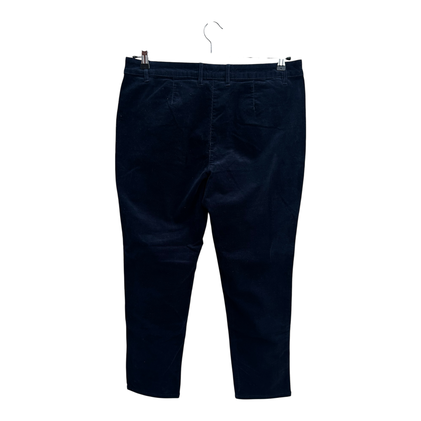 Canda Damen Cordhose Hose Kurzgröße 42 Dunkelblau Baumwolle Elasthan