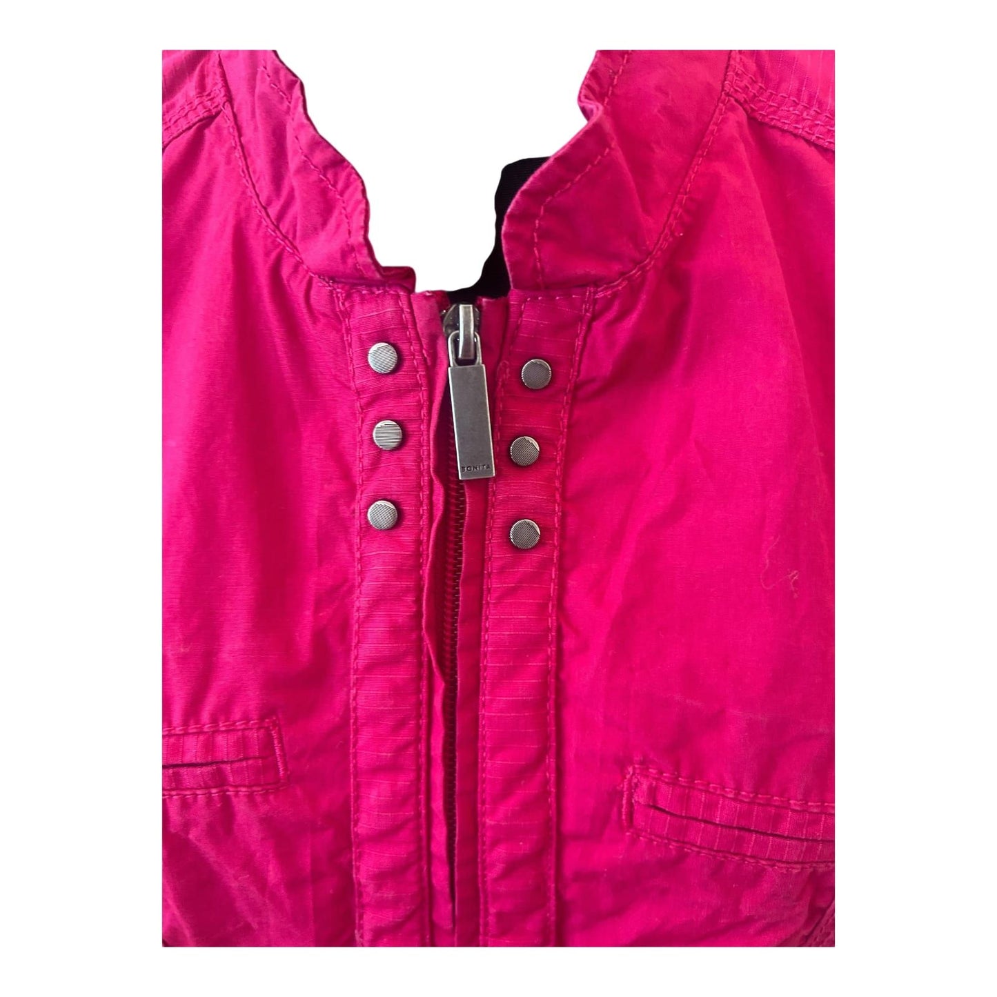 Bonita Damen Weste Sommer Gr 40 Pink Baumwolle Leicht Taschen Casual