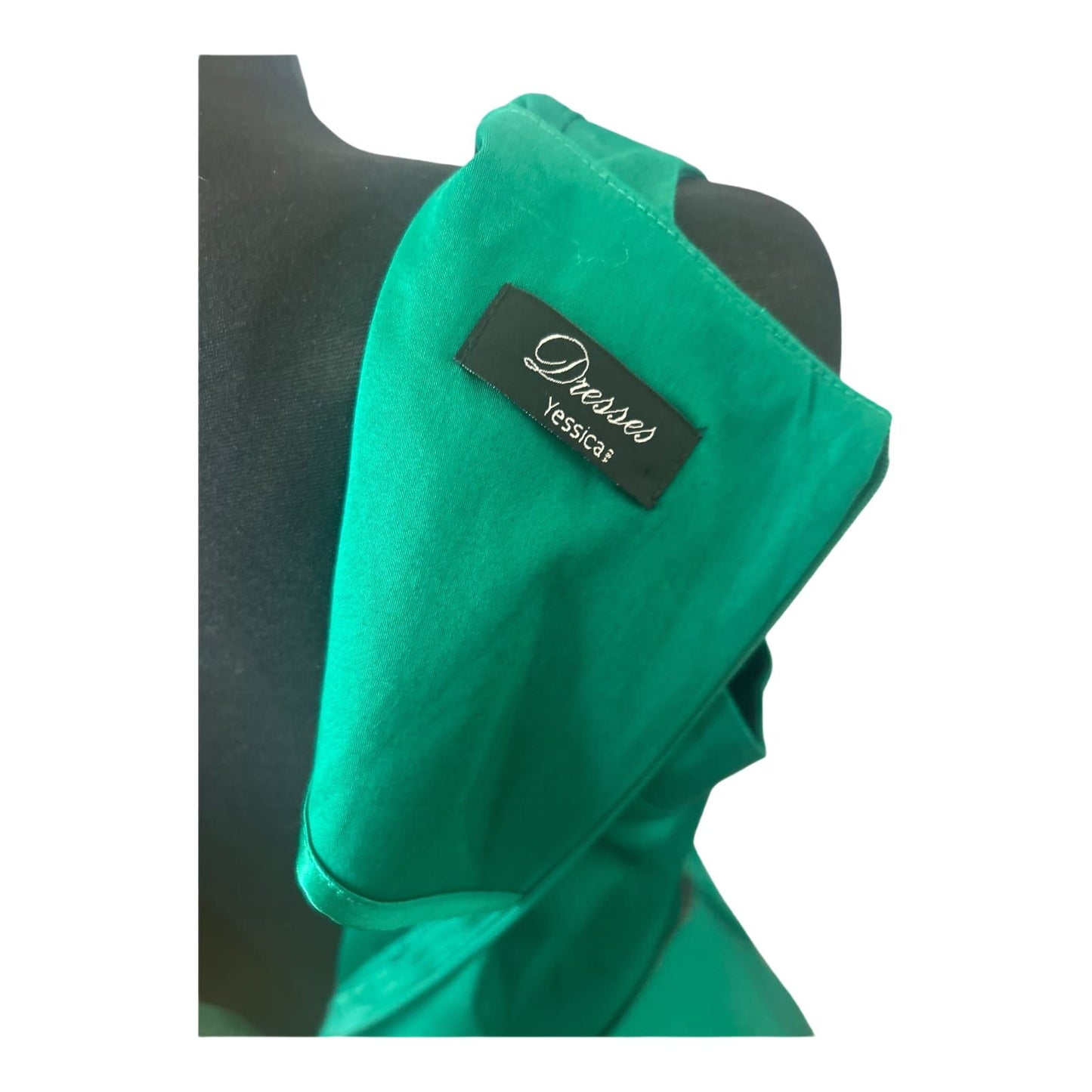 Yessica Kleid Damen Gr 40 Grün Sommerkleid A Linie Baumwolle Elegant