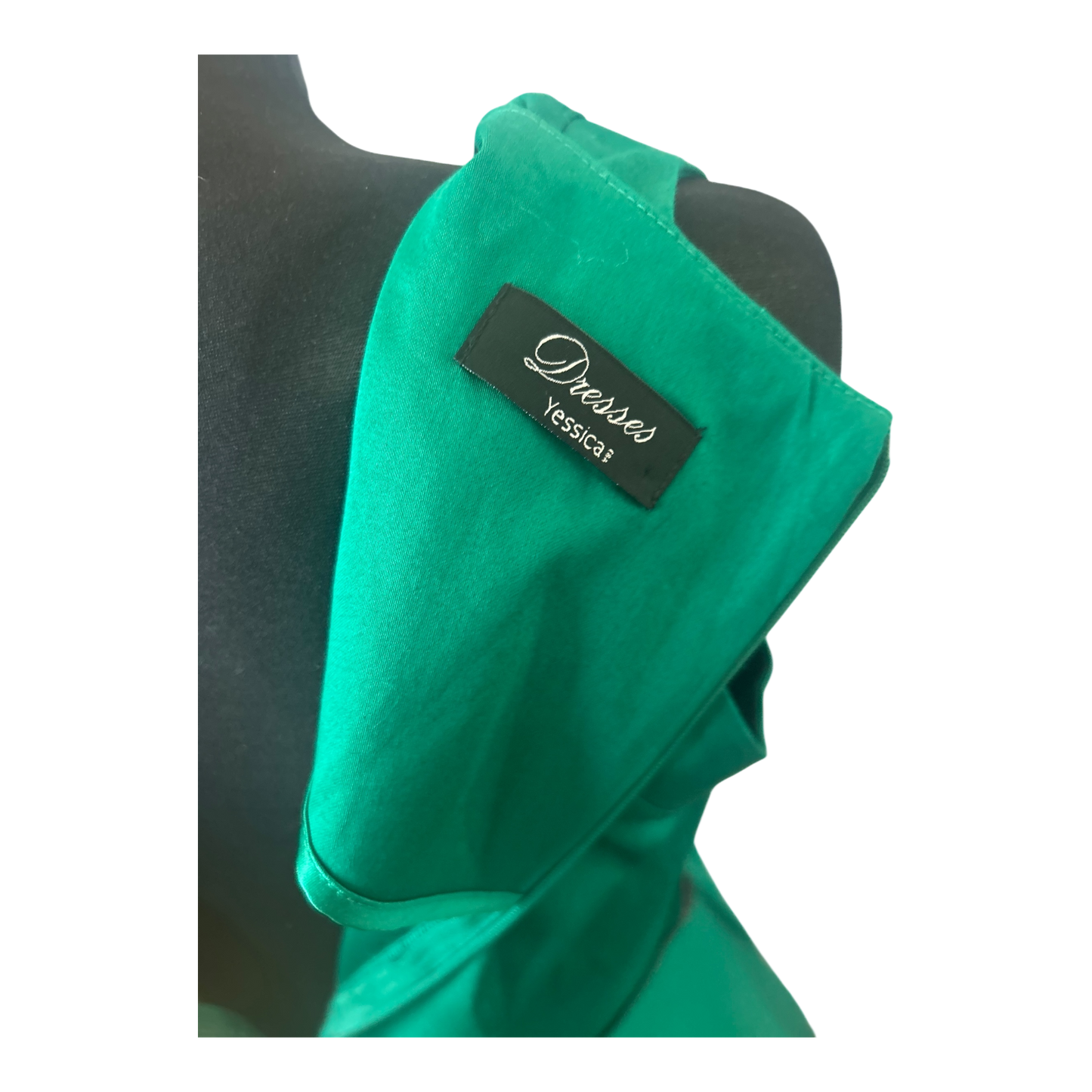 Yessica Kleid Damen Gr 40 Grün Sommerkleid A Linie Baumwolle Elegant